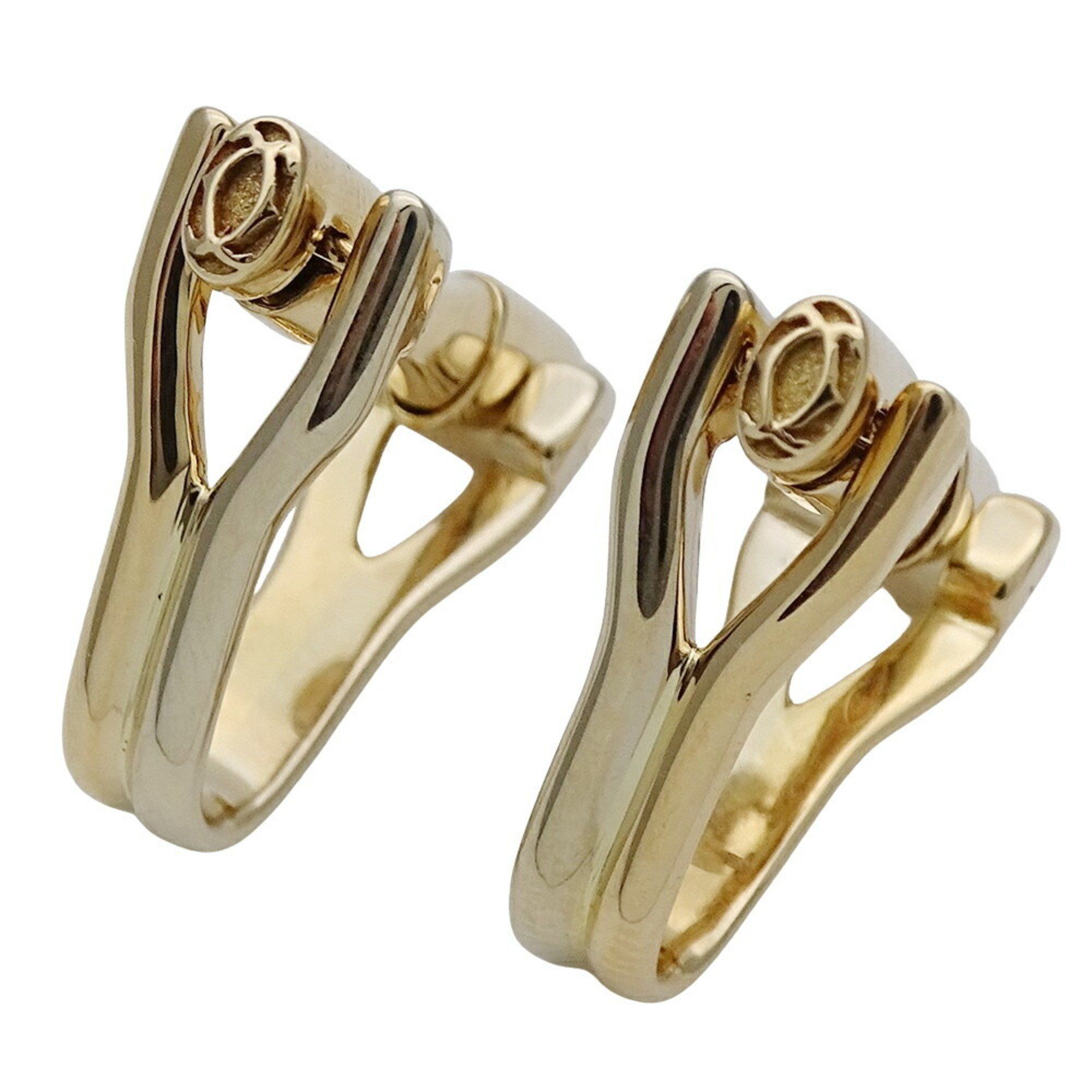 Cartier cufflinks for men, 750YG, 750WG, yellow gold, white both sides