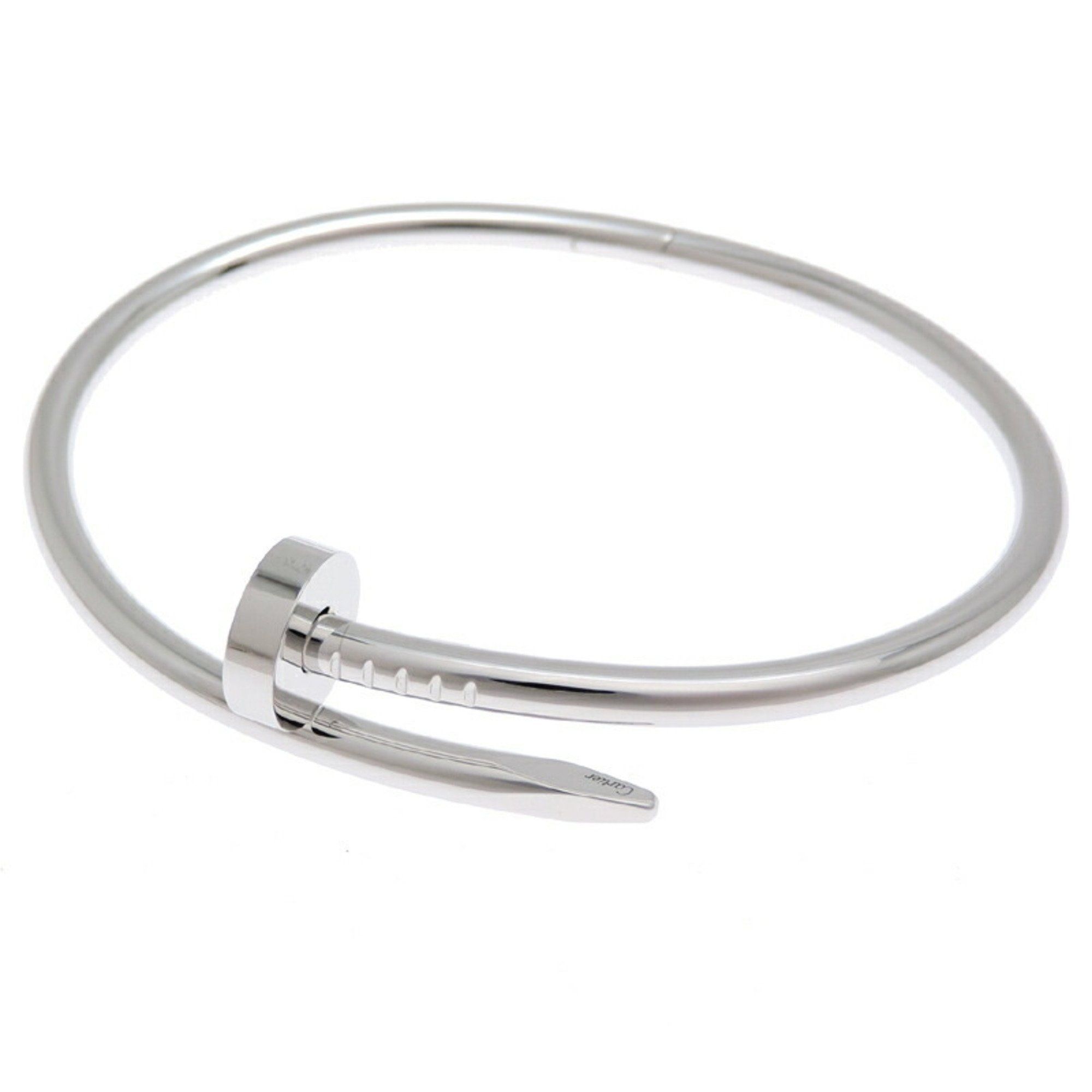 Cartier Juste Uncre #18 Purchased in 2023 Women's and Men's Bracelet B6048318 750 White Gold
