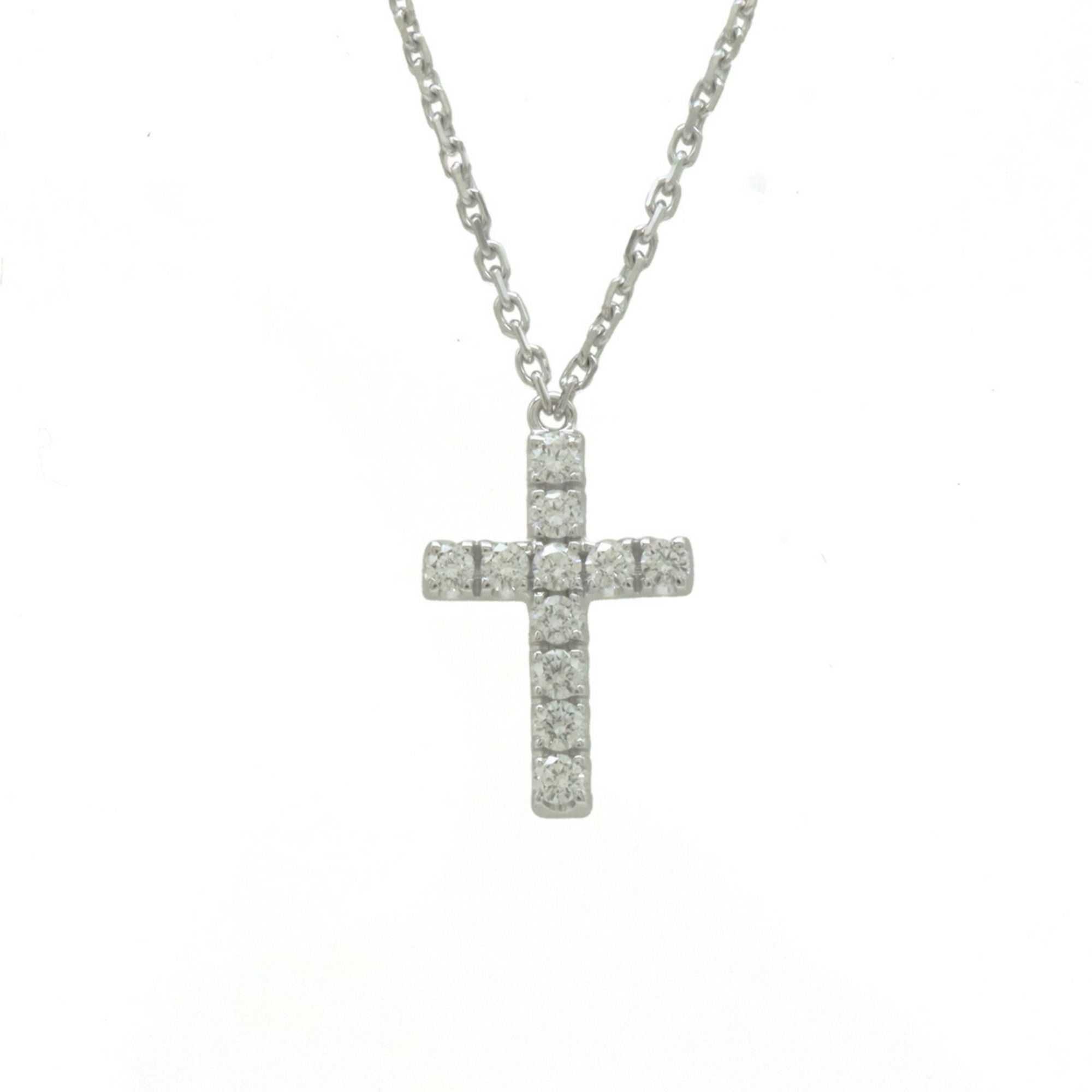 Cartier Symbol Cross Diamond Necklace Pendant K18WG 750WG White Gold Online Limited Model B7221700