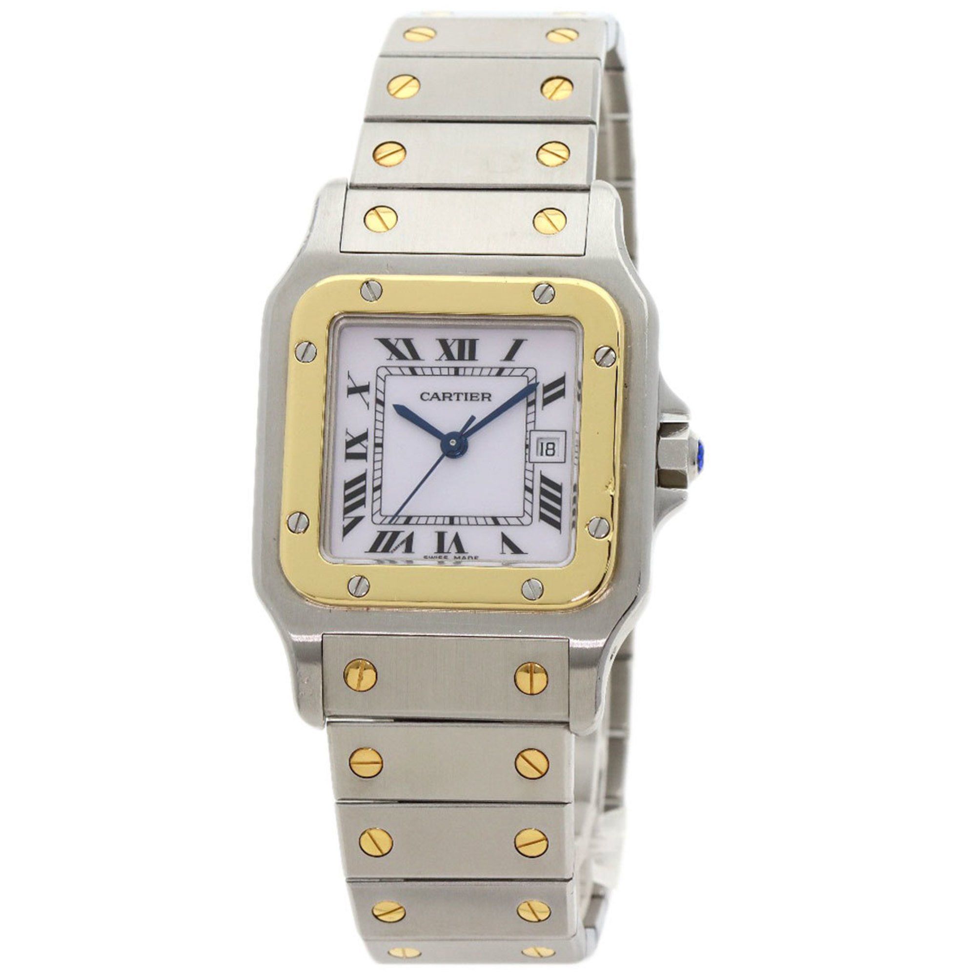 Cartier W20058C4 Santos Galbe LM Watch Stainless Steel SS x 18KYG Men's CARTIER
