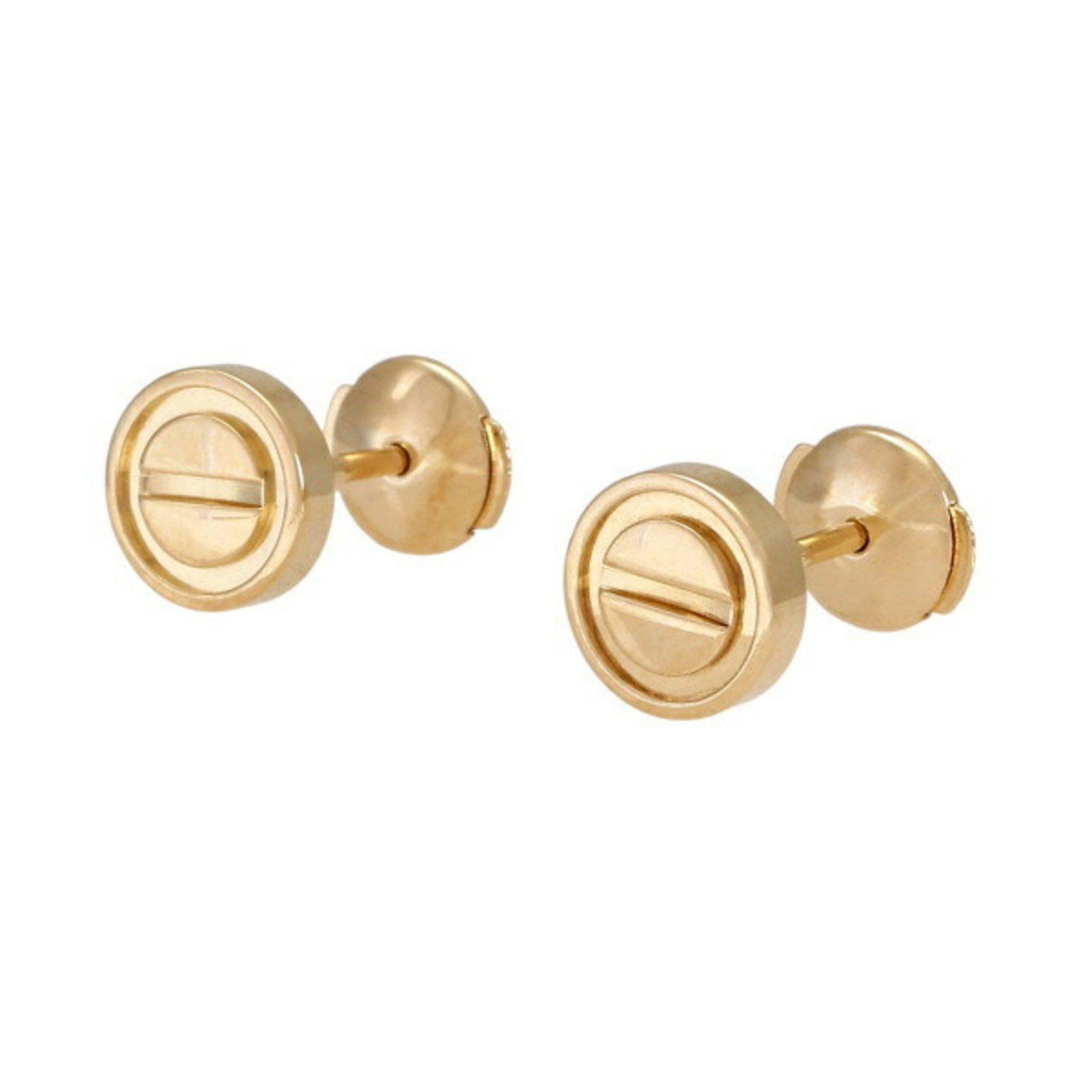 Cartier Love K18YG Yellow Gold Earrings