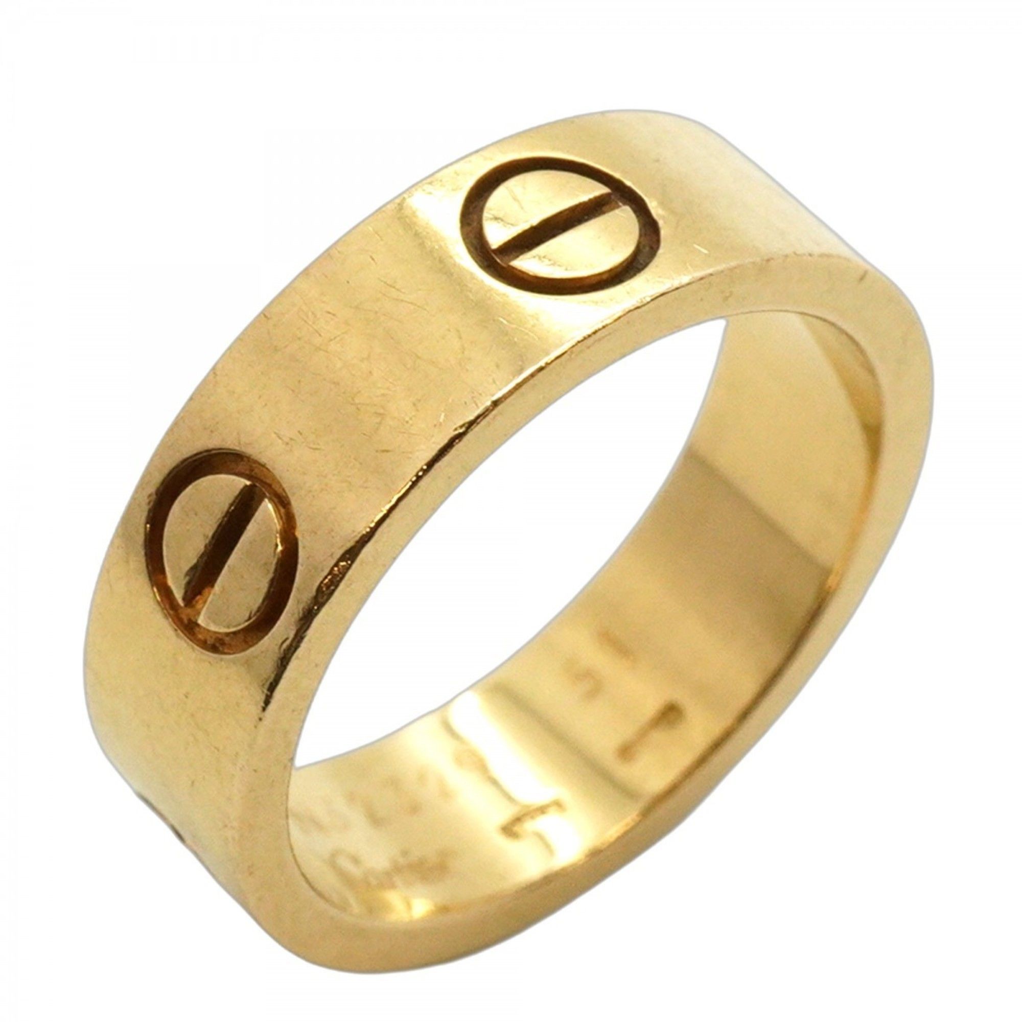 Cartier Ring Love 18KYG Yellow Gold #51 Ladies
