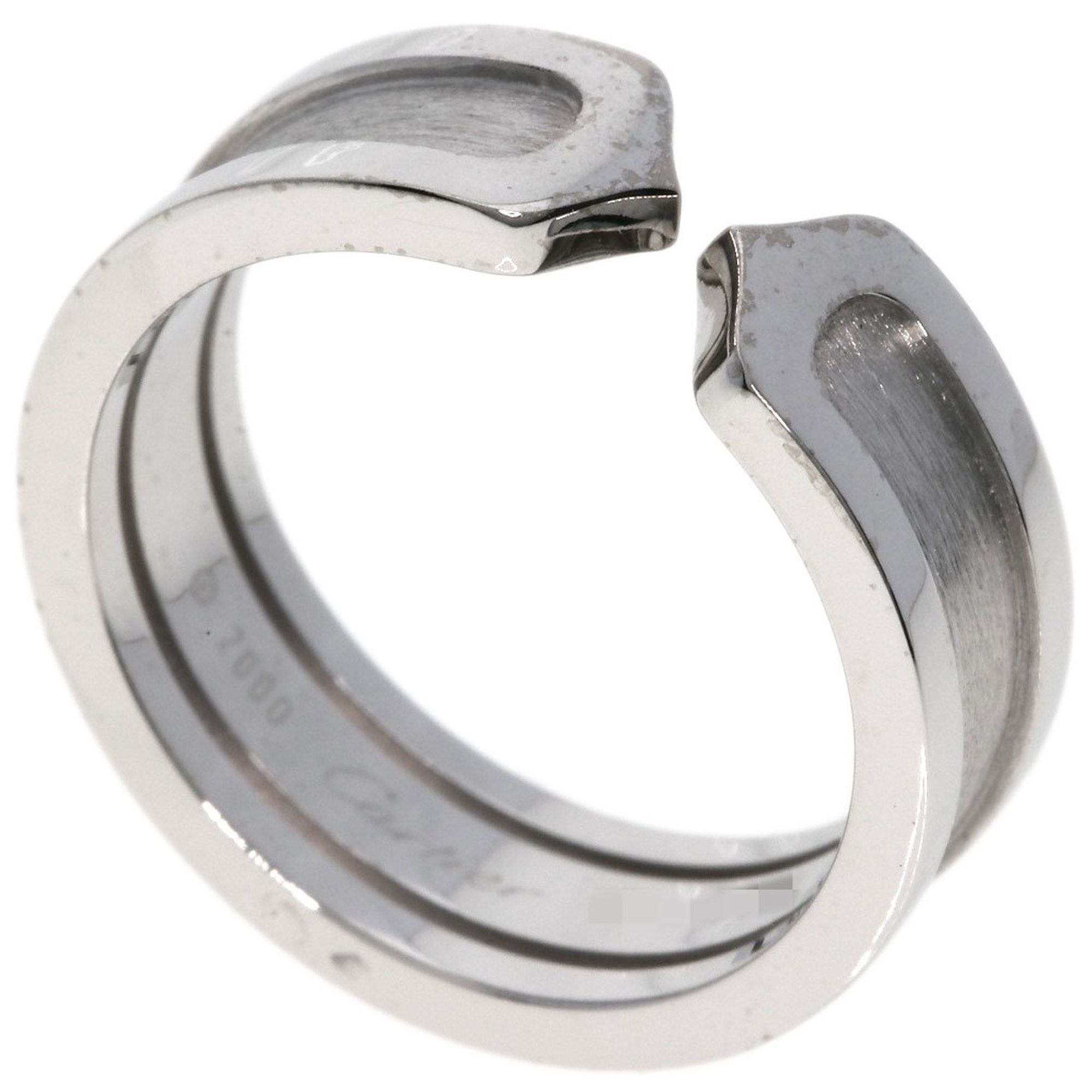Cartier C2 SM #53 Ring 18K White Gold Women's CARTIER