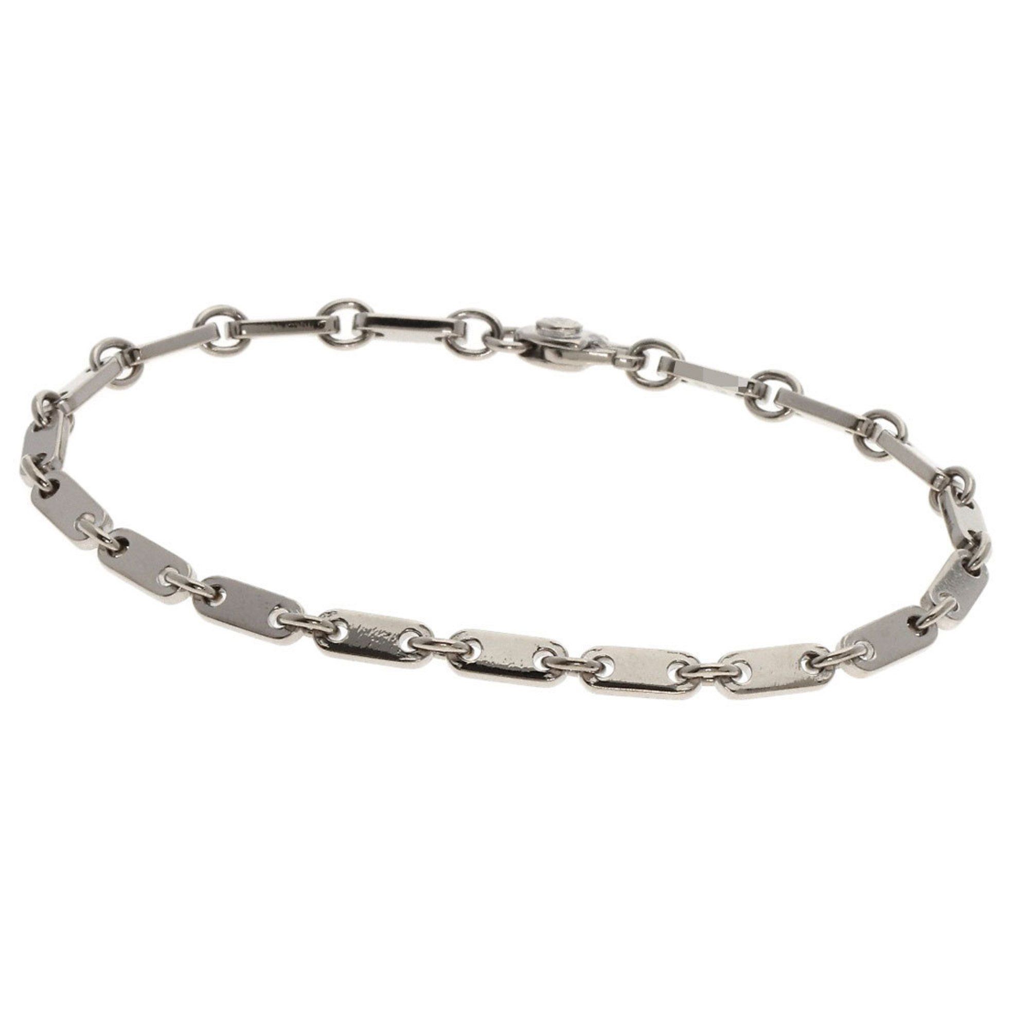 Cartier Figaro Bracelet K18 White Gold Women's