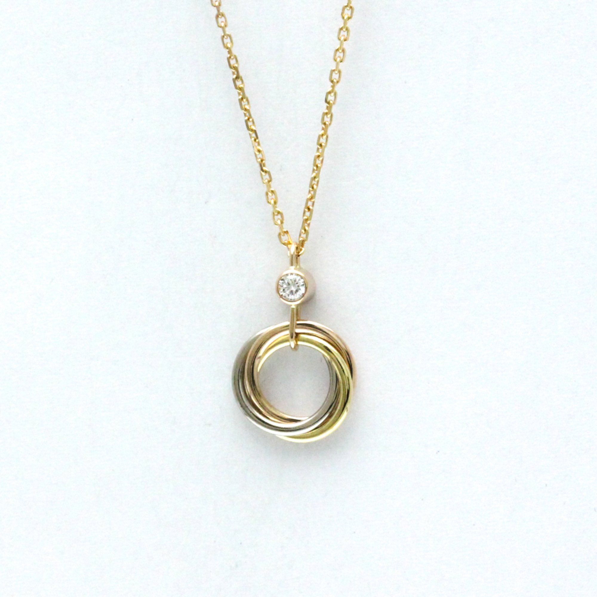 Cartier Trinity 1P Diamond Necklace Pink Gold (18K),White Gold (18K),Yellow Gold (18K) Diamond Men,W
