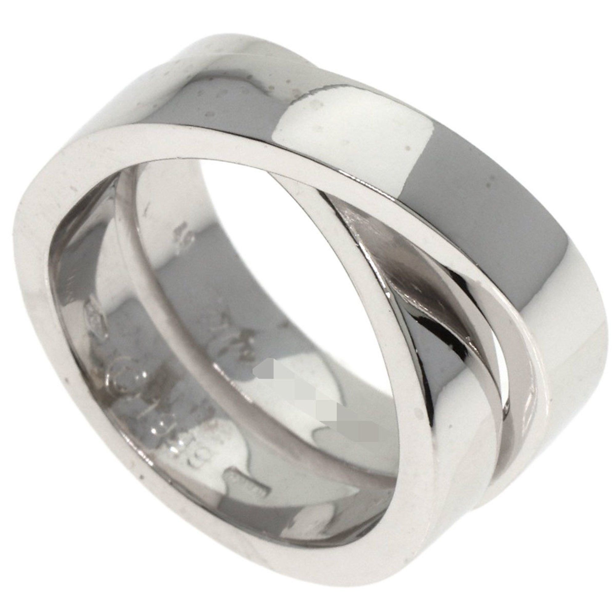Cartier Paris Ring #49 18K White Gold Women's CARTIER