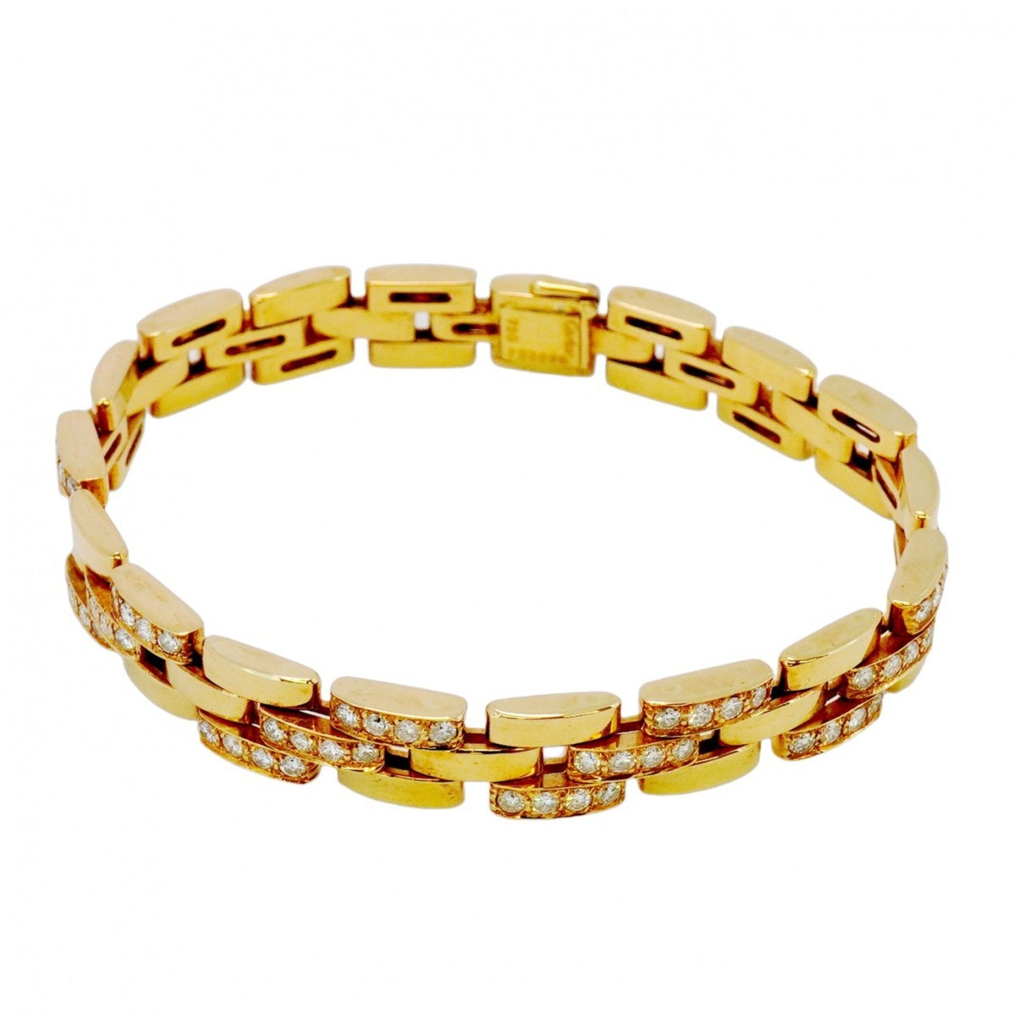 Cartier Bracelet Maillon Panthere 18KYG Yellow Gold Diamond Men's Women's