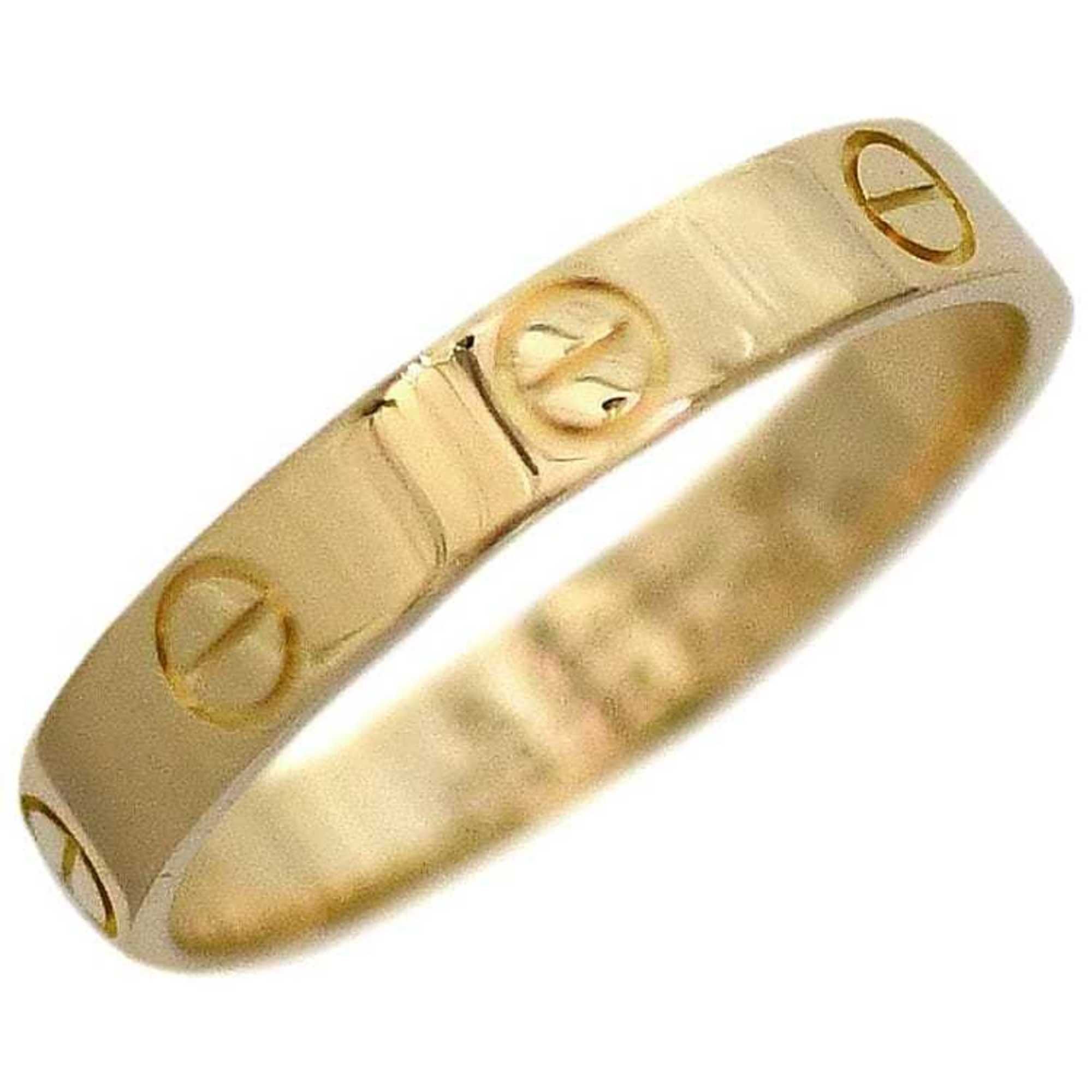 Cartier Love Ring Yellow Gold YG f-20599 Size 16 750 K18 Wedding