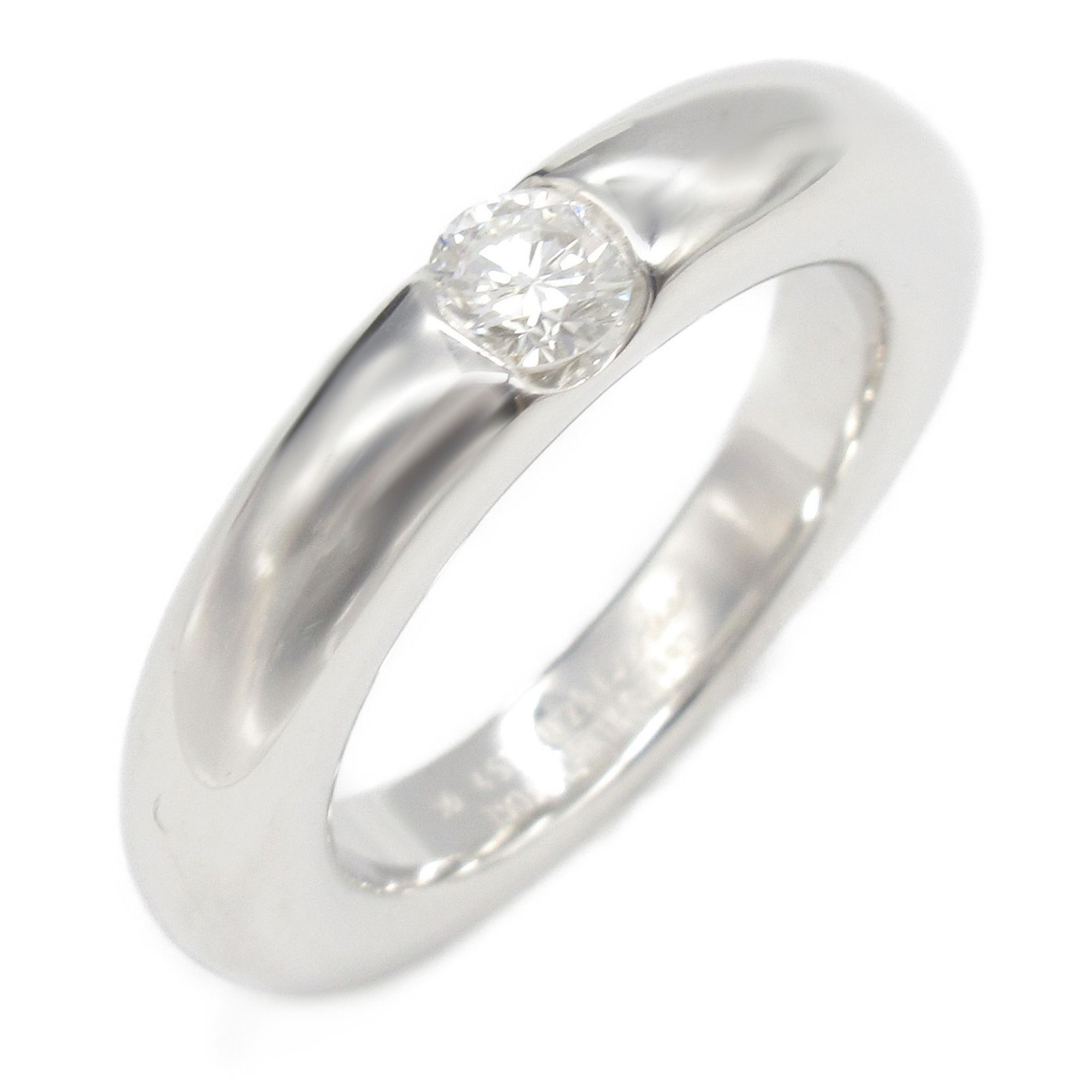 Cartier Ellipse Ring Diamond 18KWG (White Gold) Ladies Clear