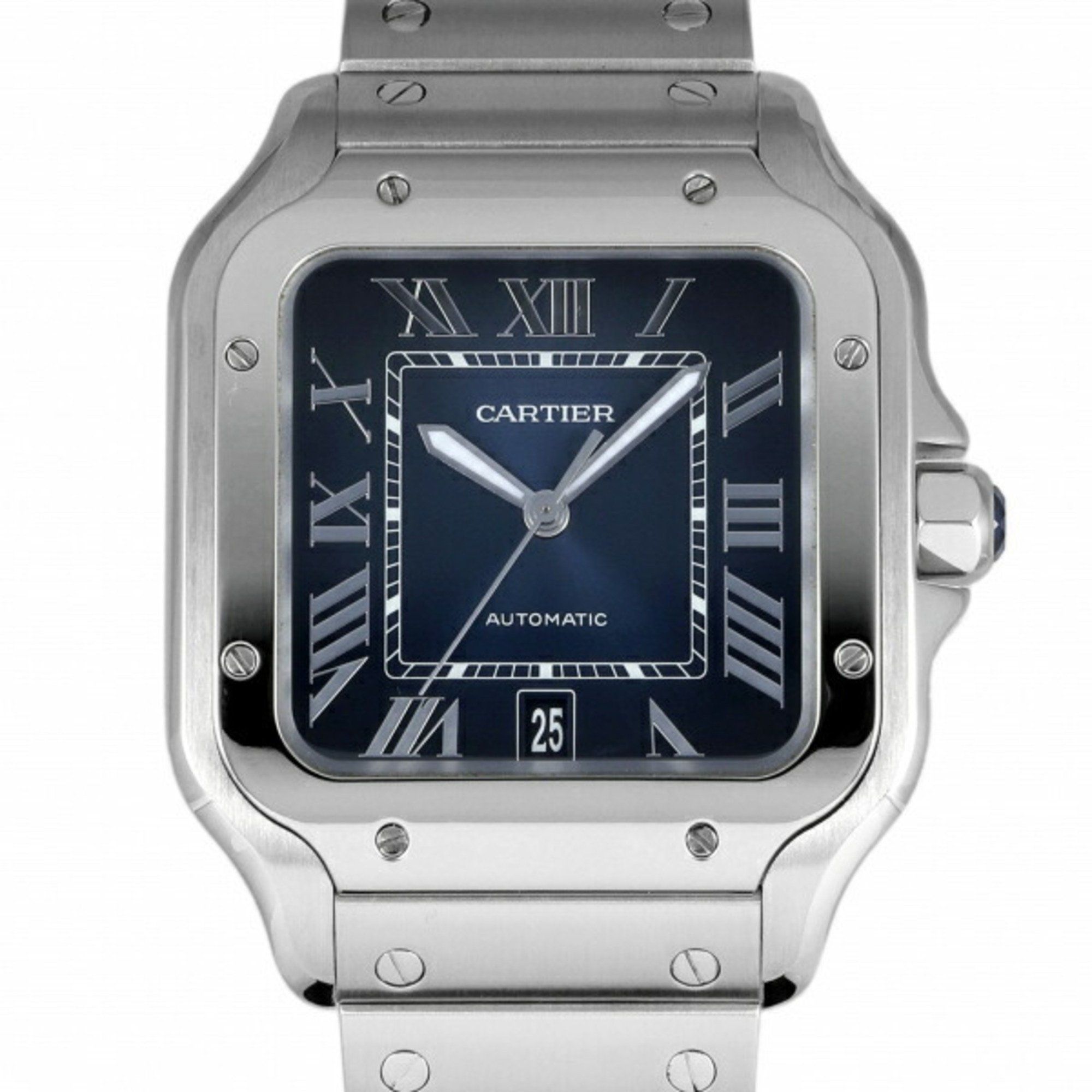 Cartier Santos de LM WSSA0013 Blue Dial Men's Watch __