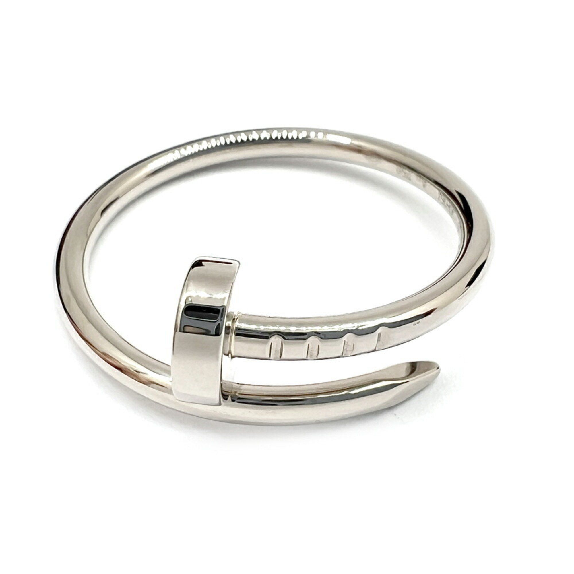 Cartier Juste Ankle Ring SM Small Model K18WG AU750 White Gold #55 Approx. Ladies Men
