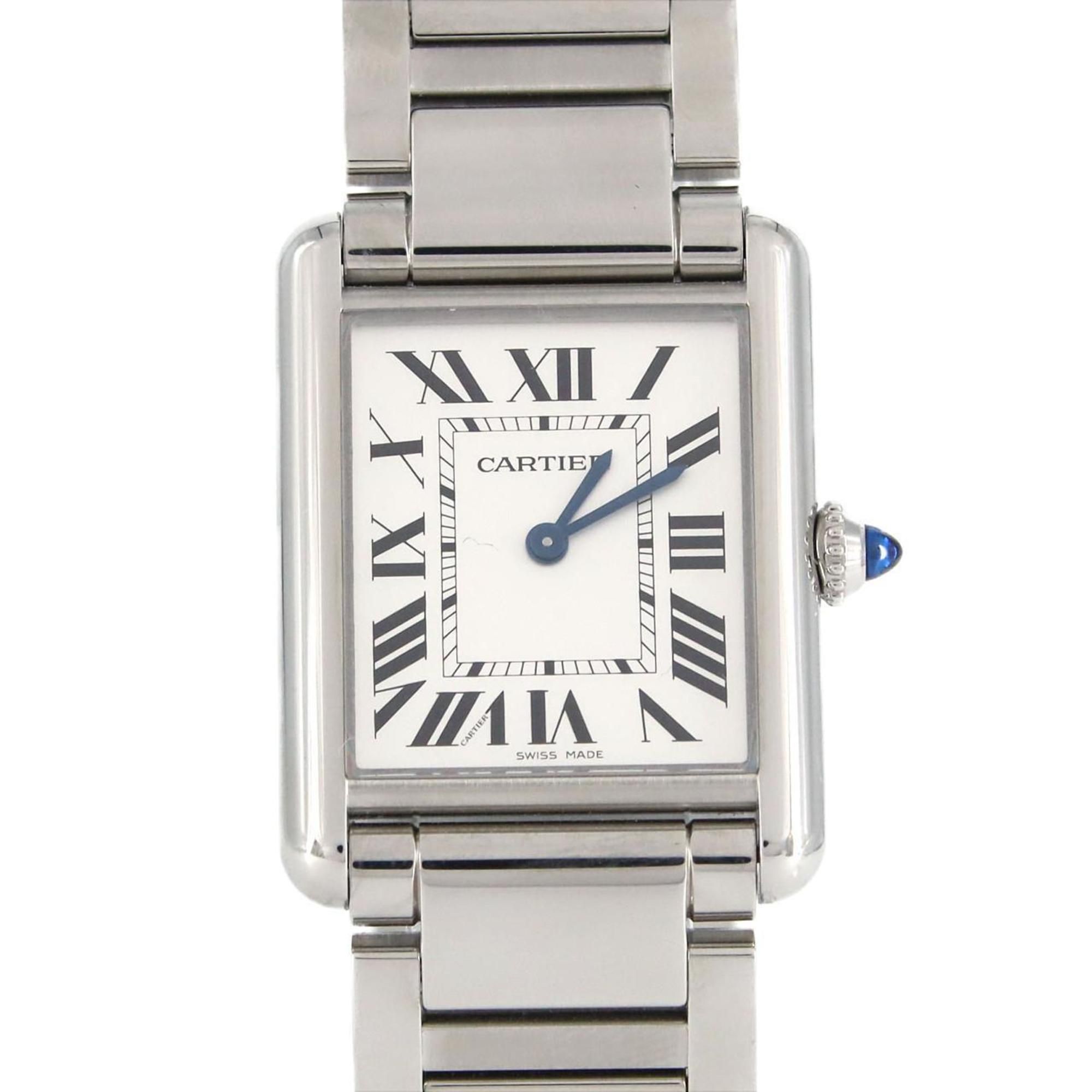 Cartier Tank Must LM WSTA0052 SS Wristwatch Quartz