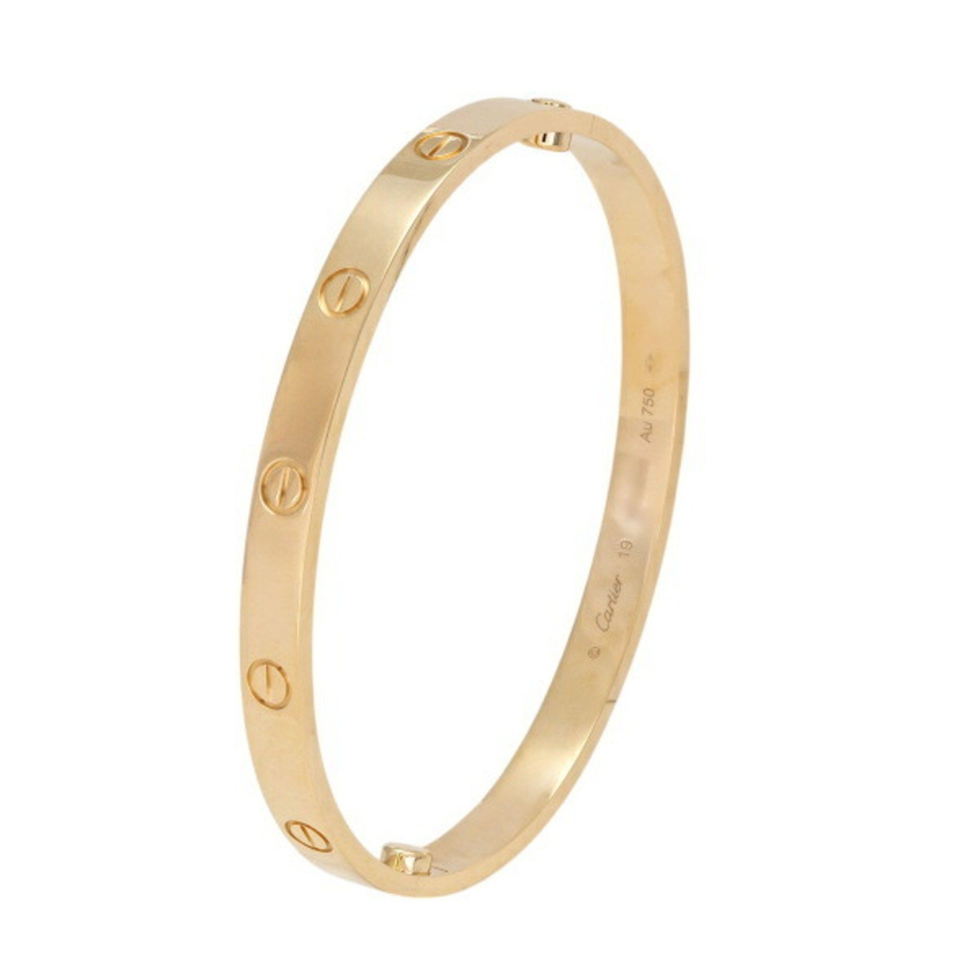 Cartier Love Classic Model K18YG Yellow Gold Bracelet