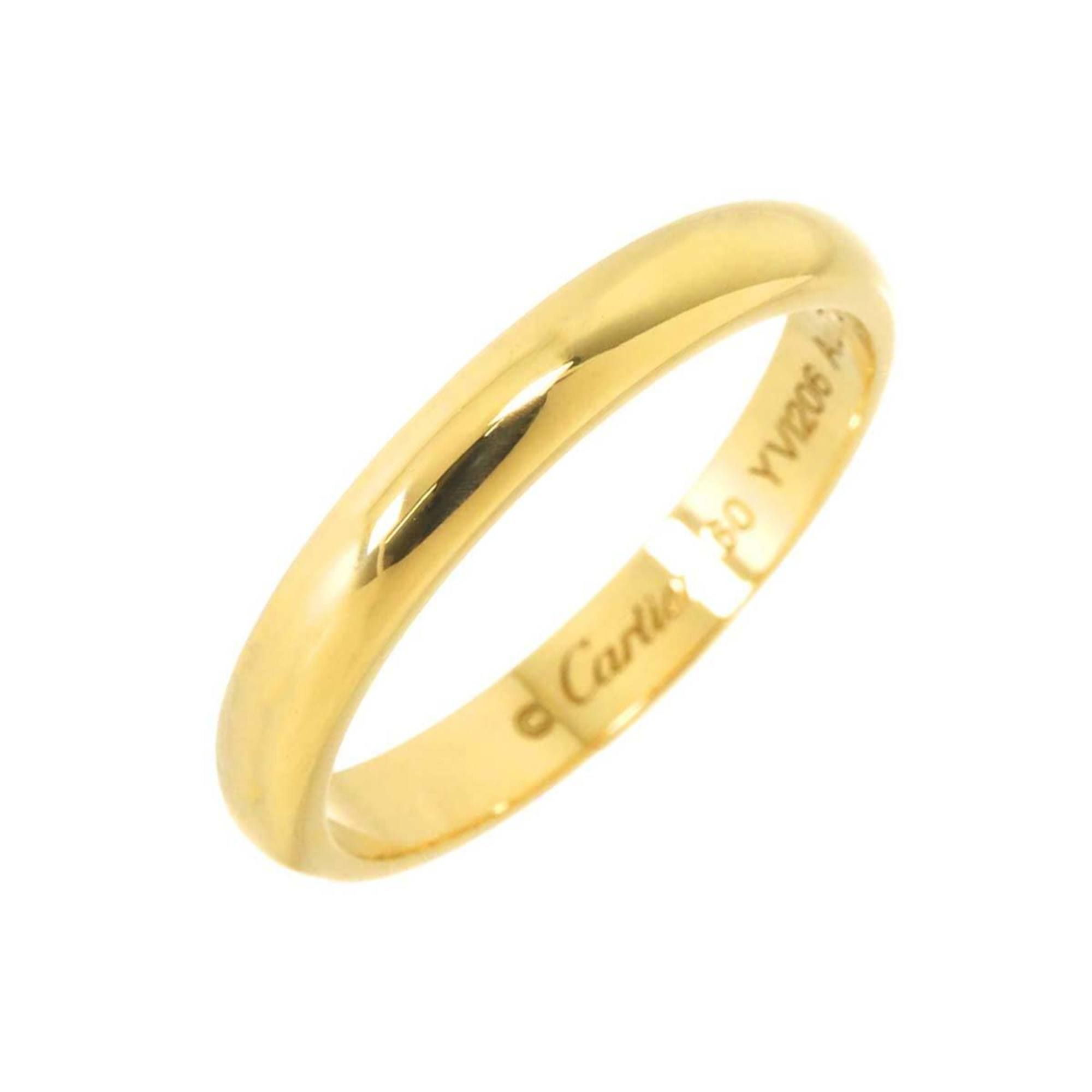 Cartier 1895 Classic #60 Ring Width 3.5mm K18 YG Yellow Gold 750