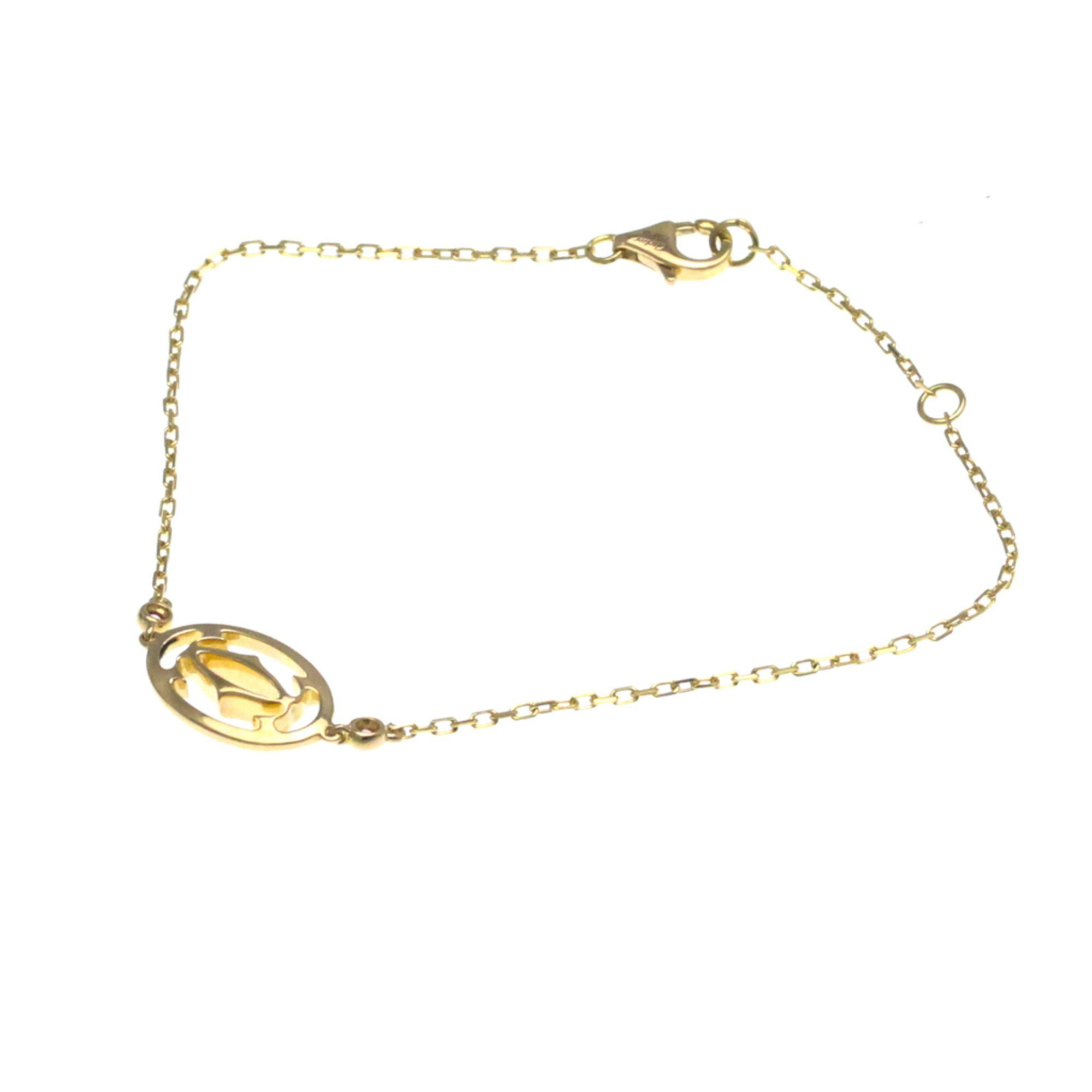 Cartier Logo Double Pink Sapphire Bracelet B6038800 Pink Gold (18K) Sapphire Charm Bracelet Pink Gol