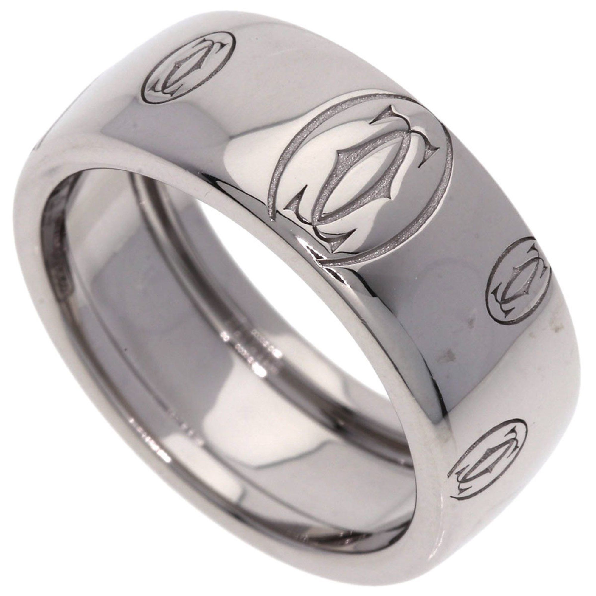 Cartier Happy Birthday #54 Ring 18K White Gold Women's CARTIER