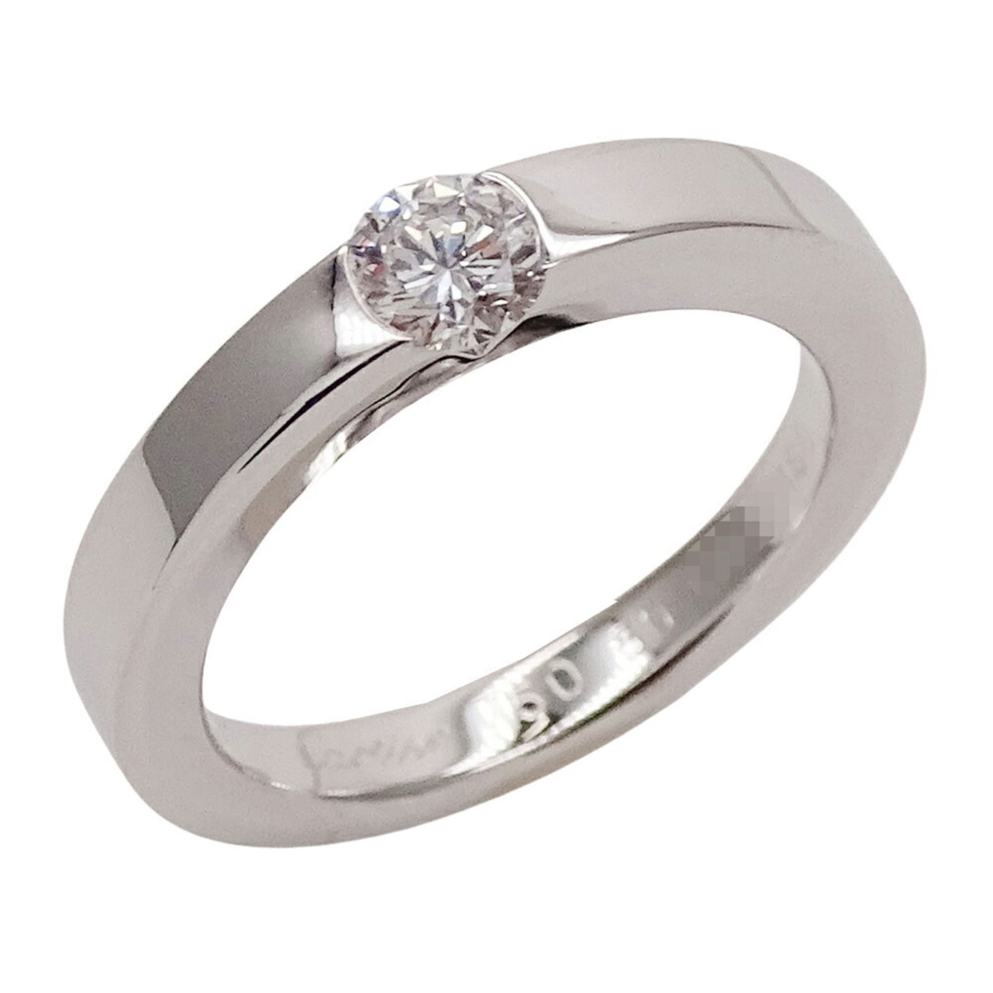 Cartier Ring for Women, 750WG, 1P Diamond, D0.31, White Gold, #50, Approx. Size 10