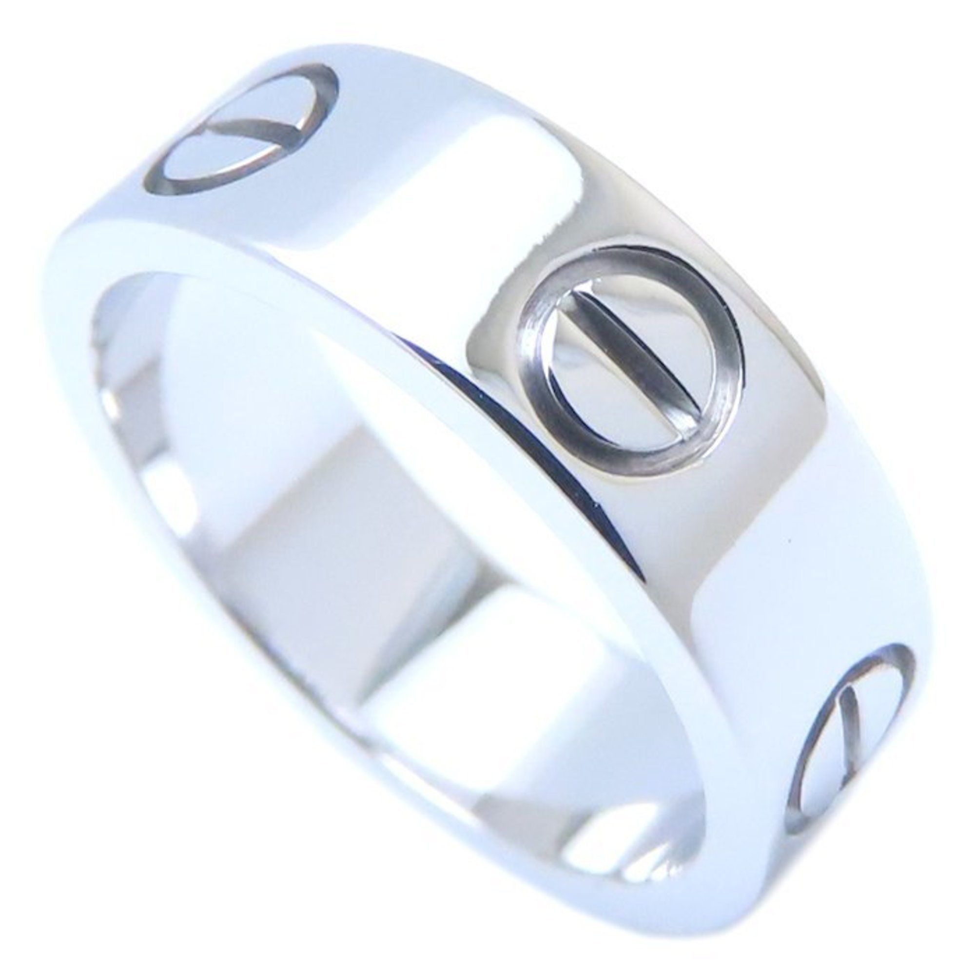 CARTIER Cartier Love Ring #49 K18WG White Gold 293798