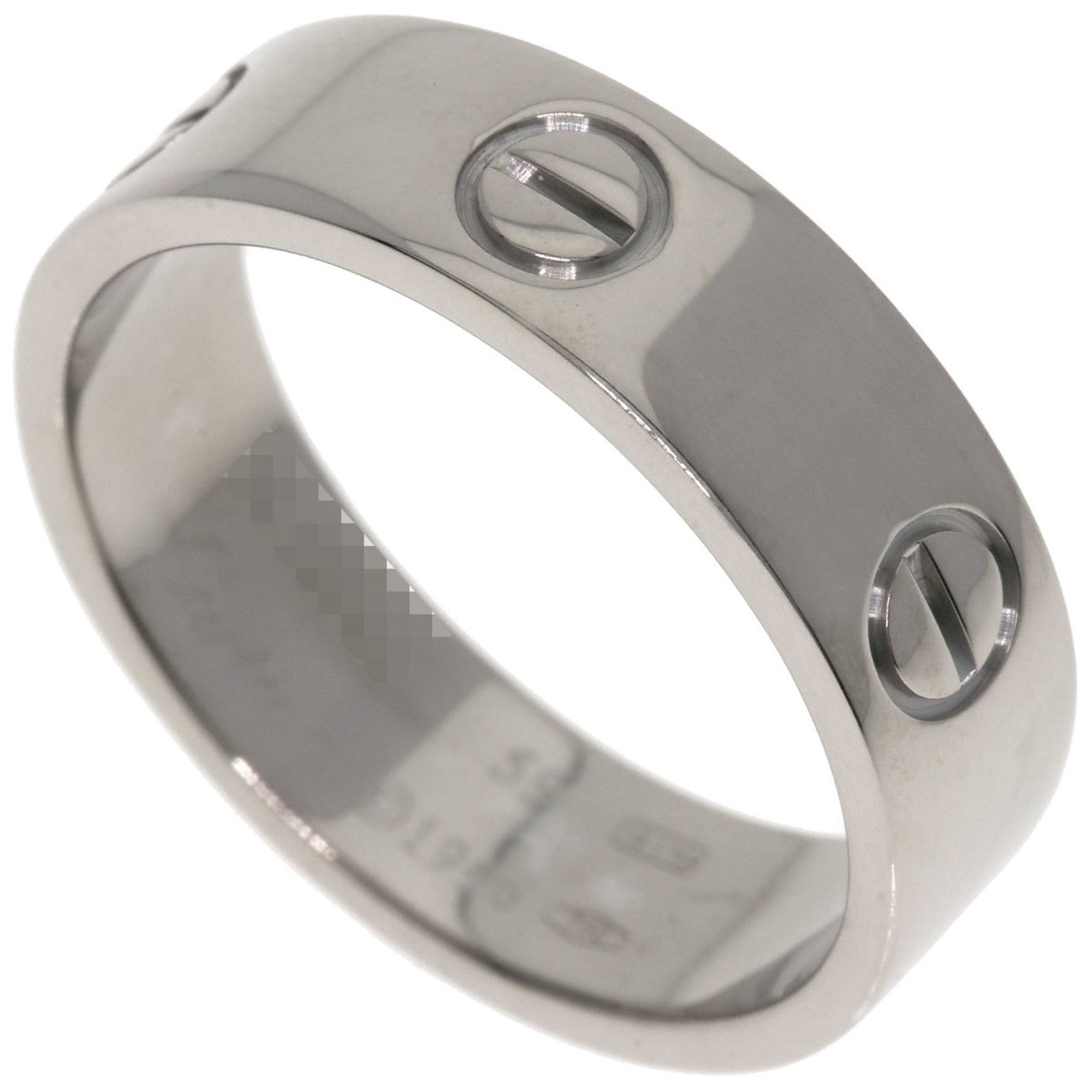 Cartier Love Ring #59 Ring, K18 White Gold, Women's CARTIER