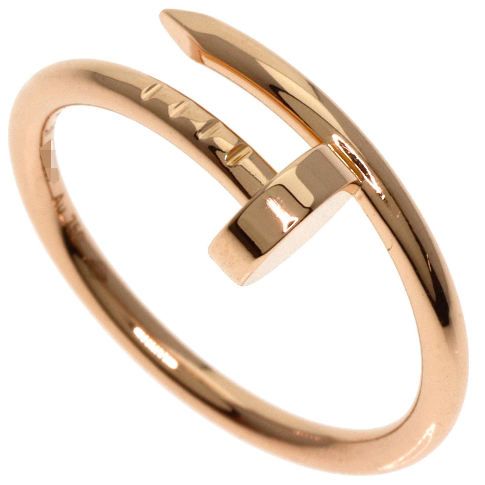 Cartier Juste un Clou Small Model #51 Ring, 18K Pink Gold, Women's, CARTIER