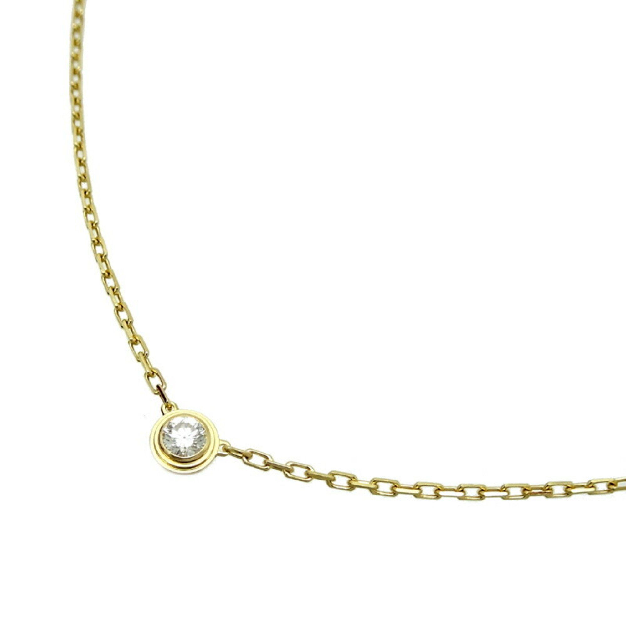 Cartier 0.09ct Diamond Amour SM Ladies Necklace B7215800 750 Yellow Gold