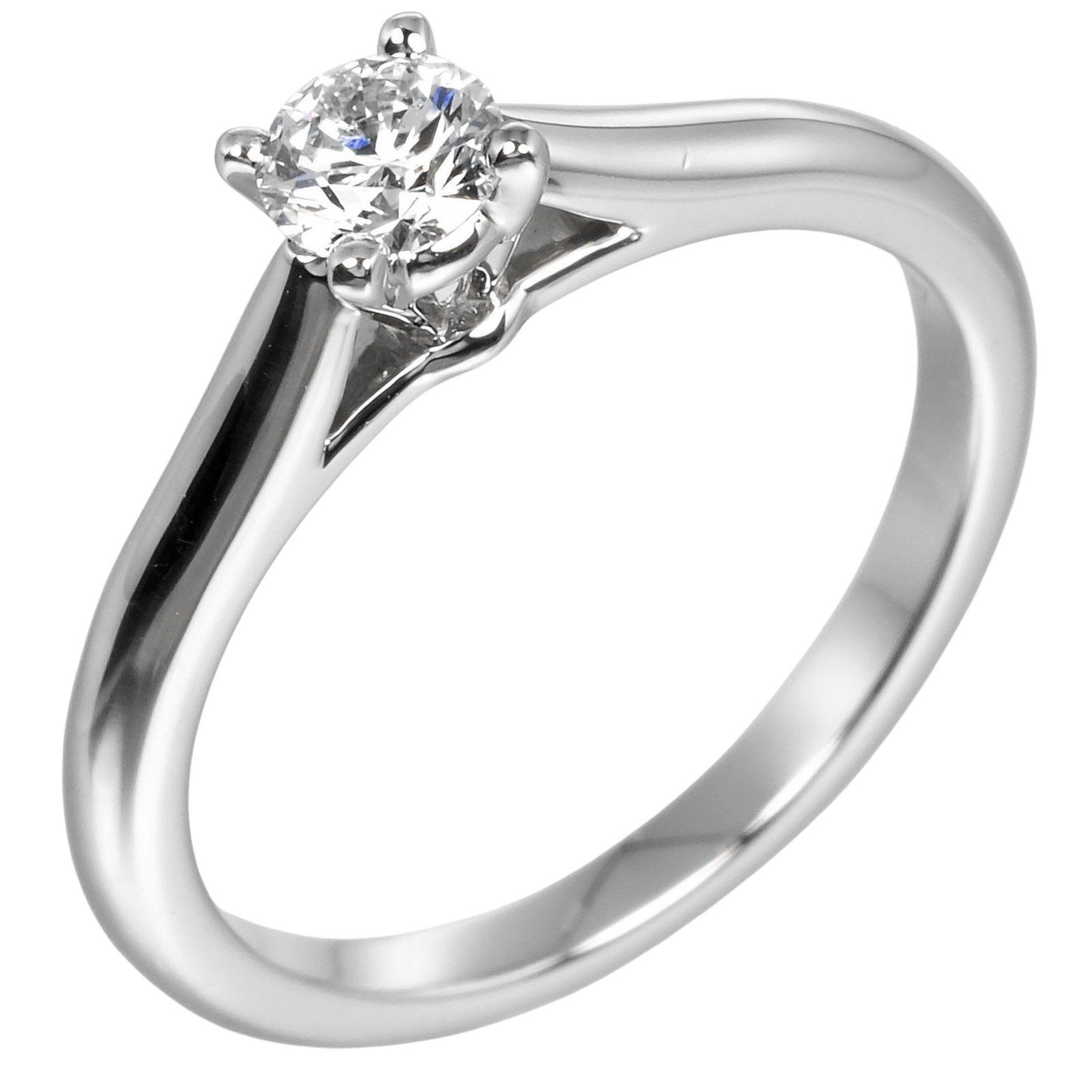 Cartier 1895 Solitaire Ring Size 7 0.23ct VS1/F/3EX Pt950 Platinum Diamond Approx. 3.33g