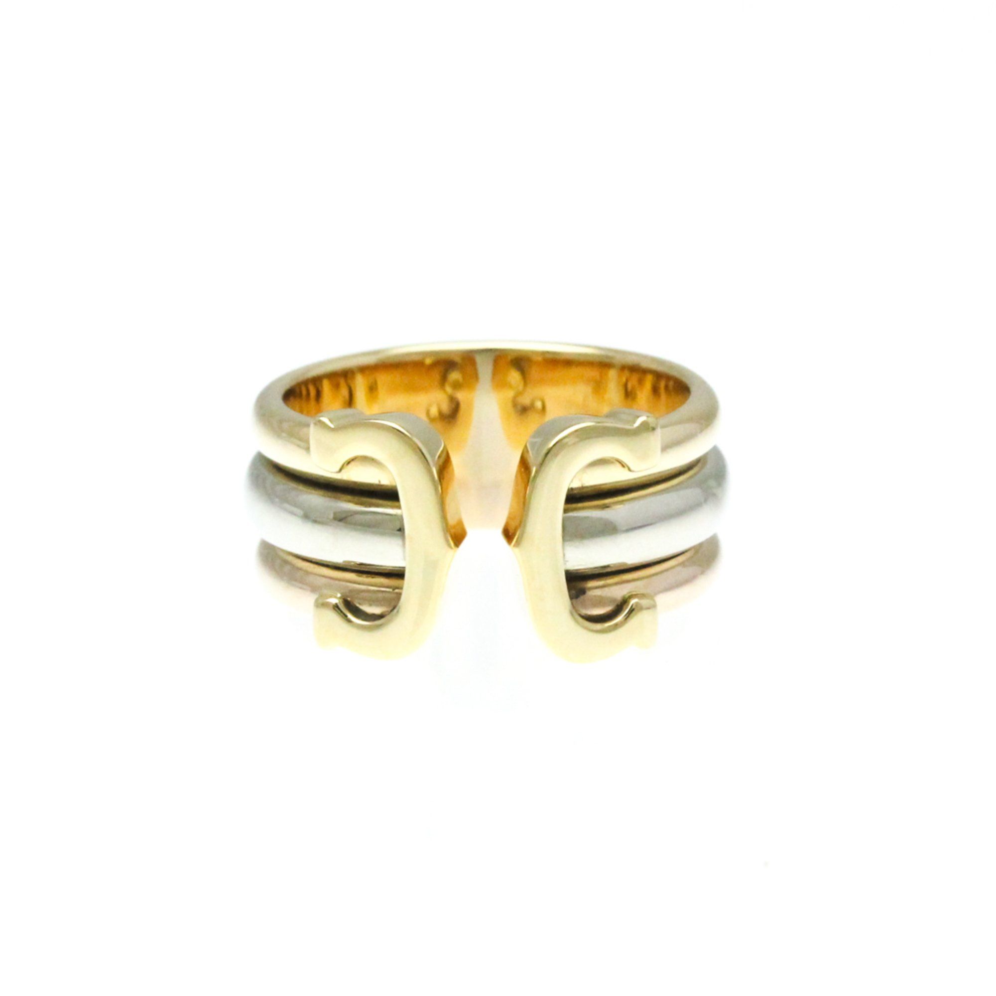 Cartier 2C Trinity Ring Pink Gold (18K),White Gold (18K),Yellow Gold (18K) Fashion No Stone Band Rin