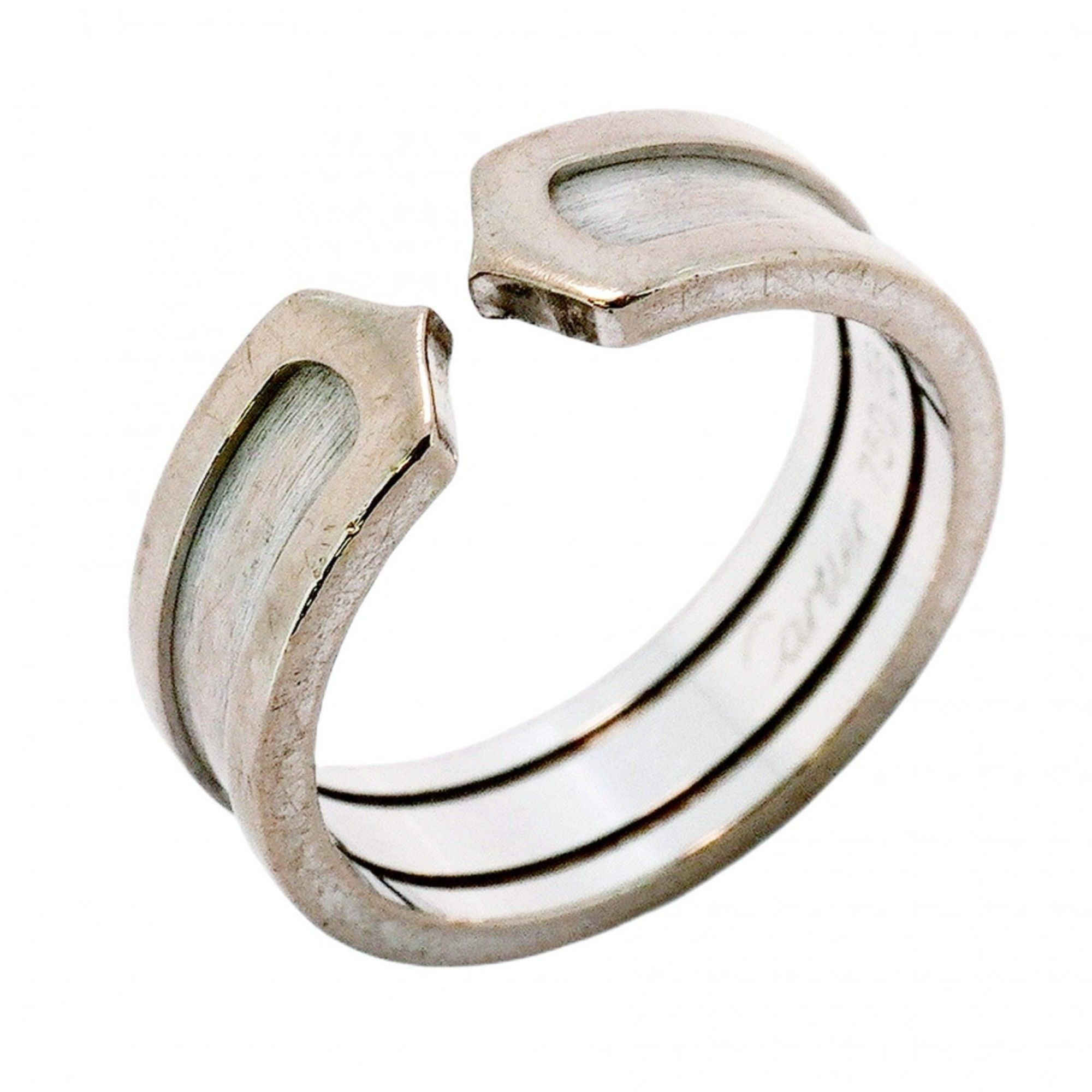 Cartier Ring C2 18KWG White Gold #58 Ladies