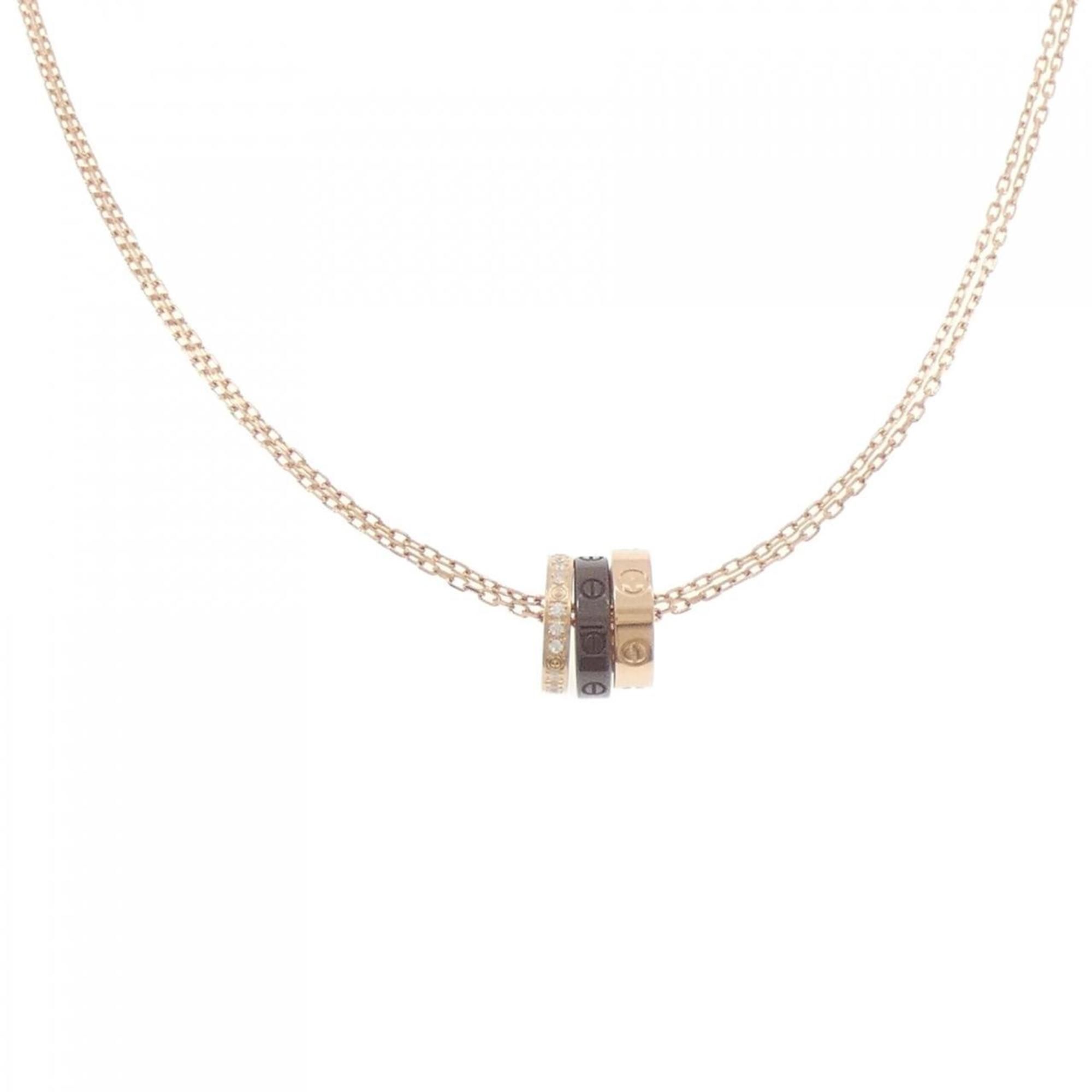 Cartier Love Three Hoop Necklace