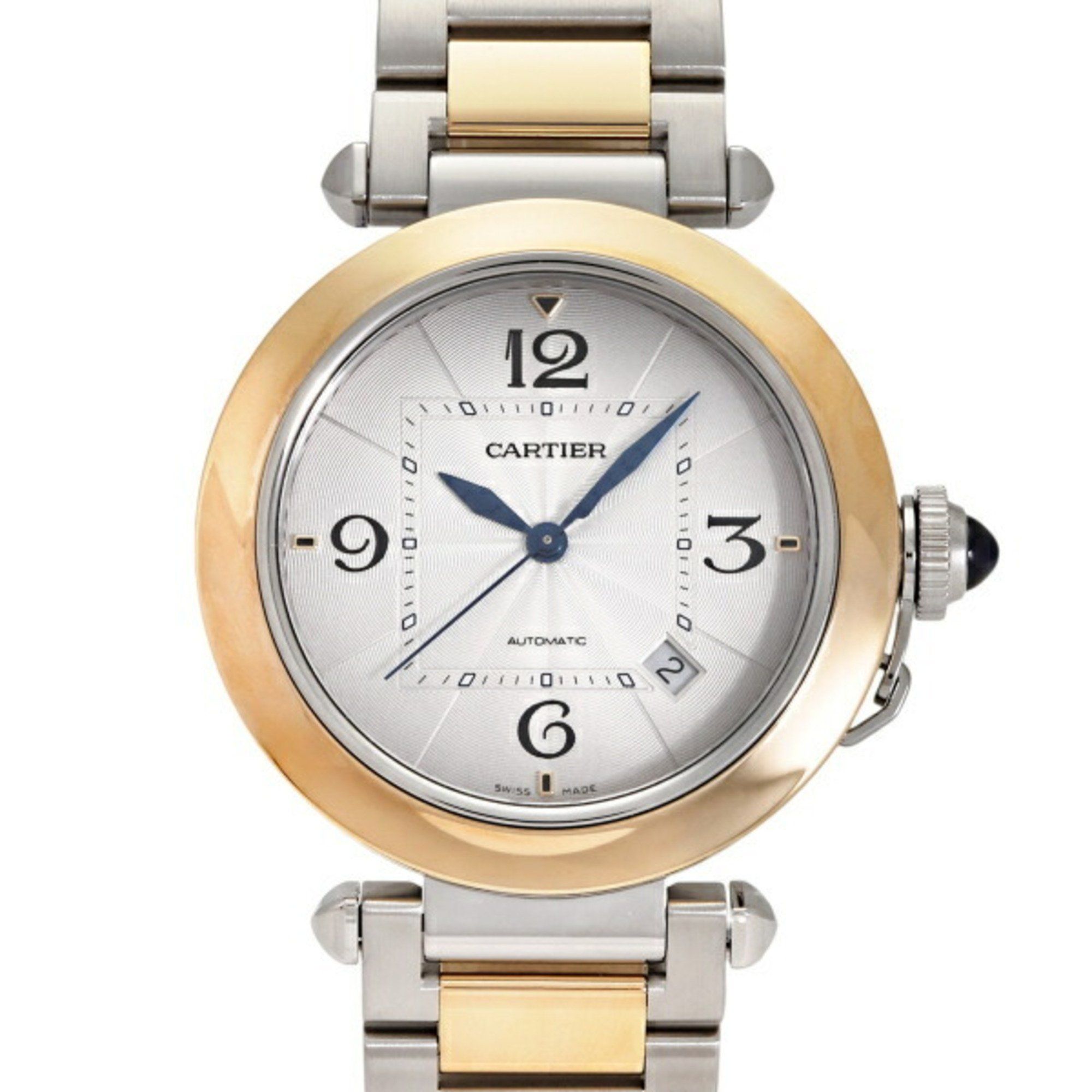 Cartier Pasha De Watch W2PA0009 Silver Dial Wristwatch for Men and Women __