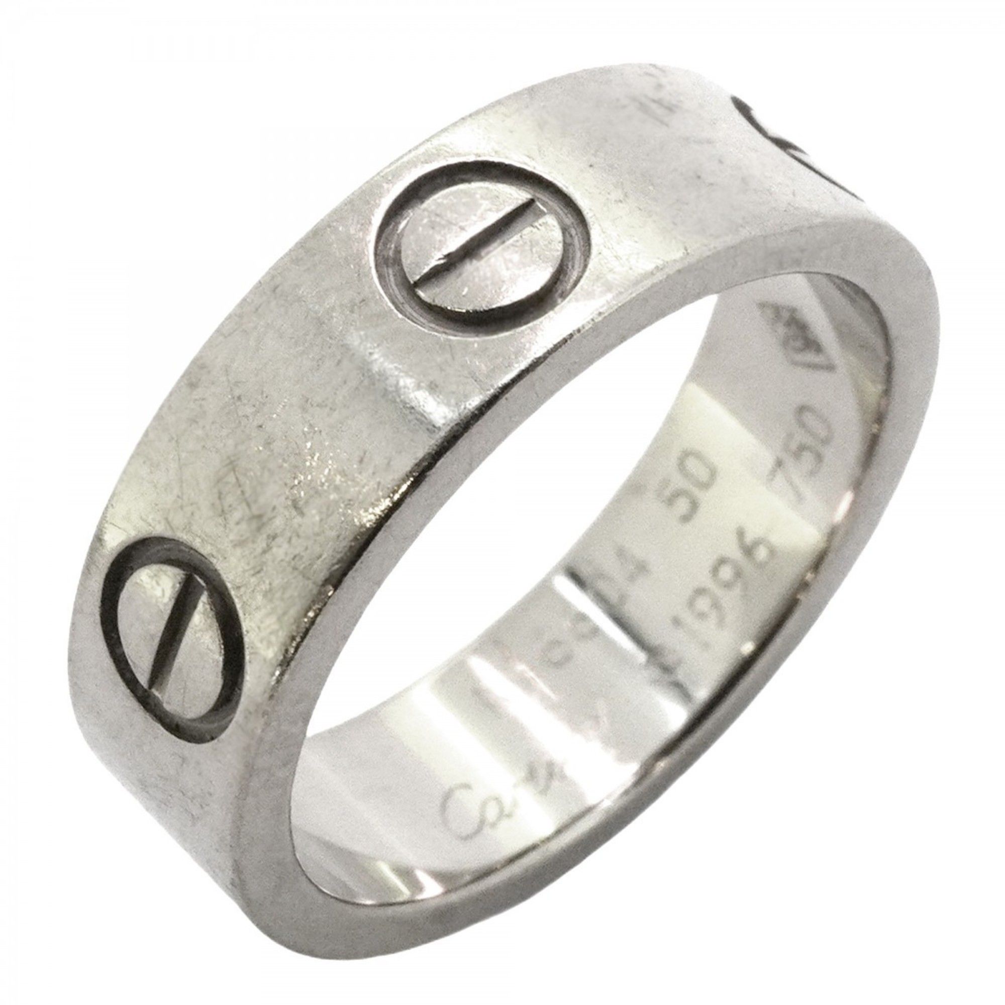 Cartier Ring Love 18KWG White Gold #50 Ladies
