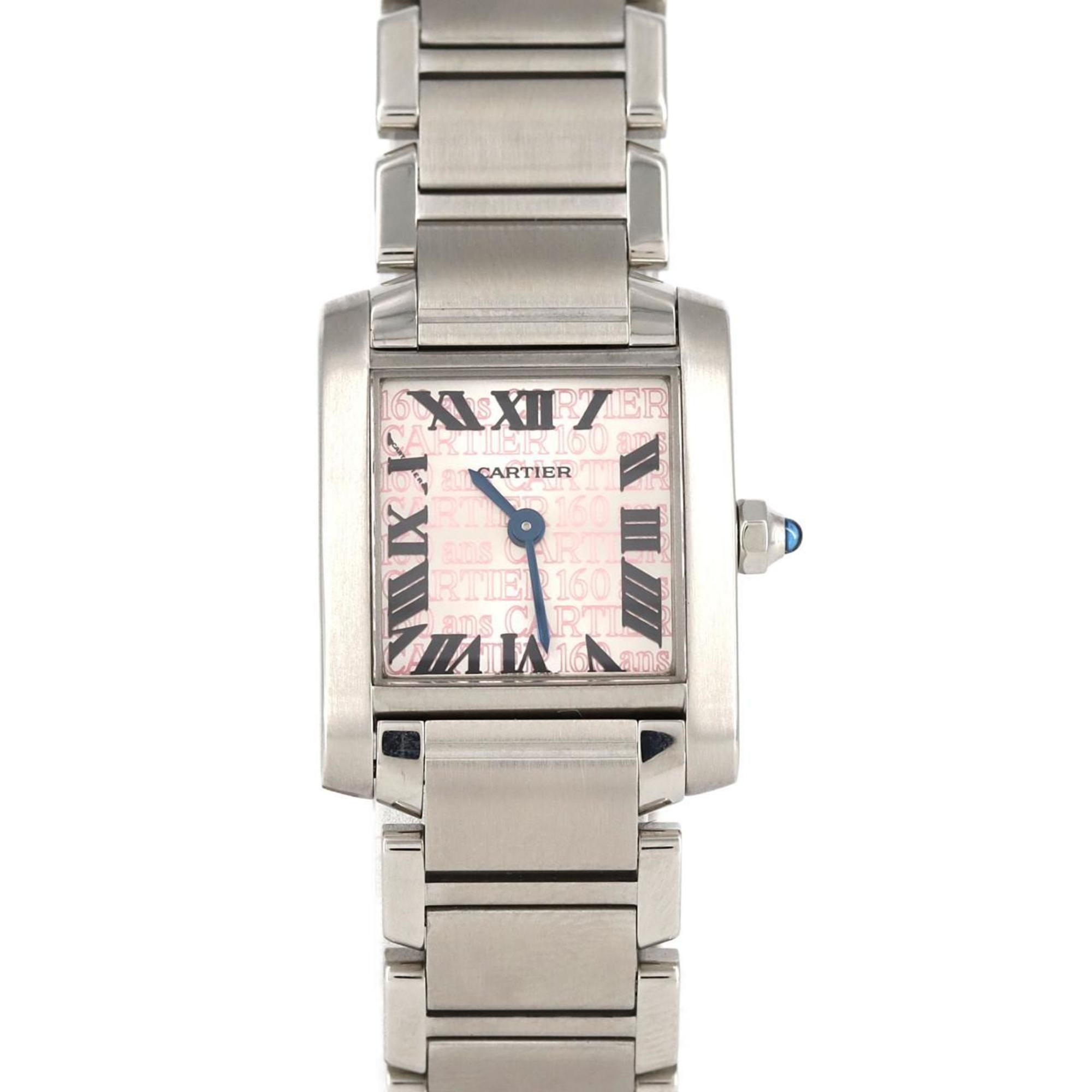 Cartier Tank Francaise SM 160th Anniversary W51035Q3 SS Quartz Watch
