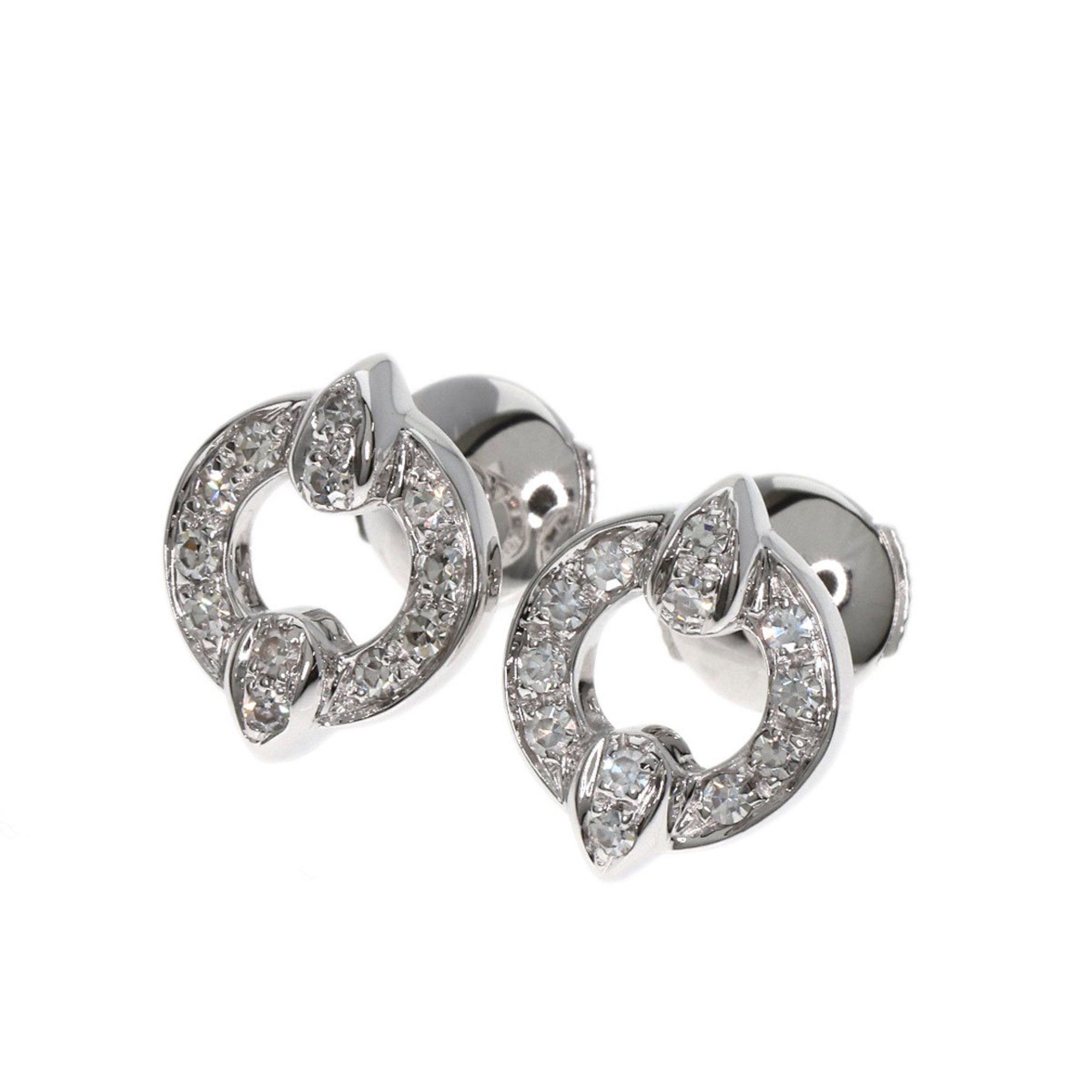 Cartier Imalia Diamond Earrings 18K White Gold for Women CARTIER