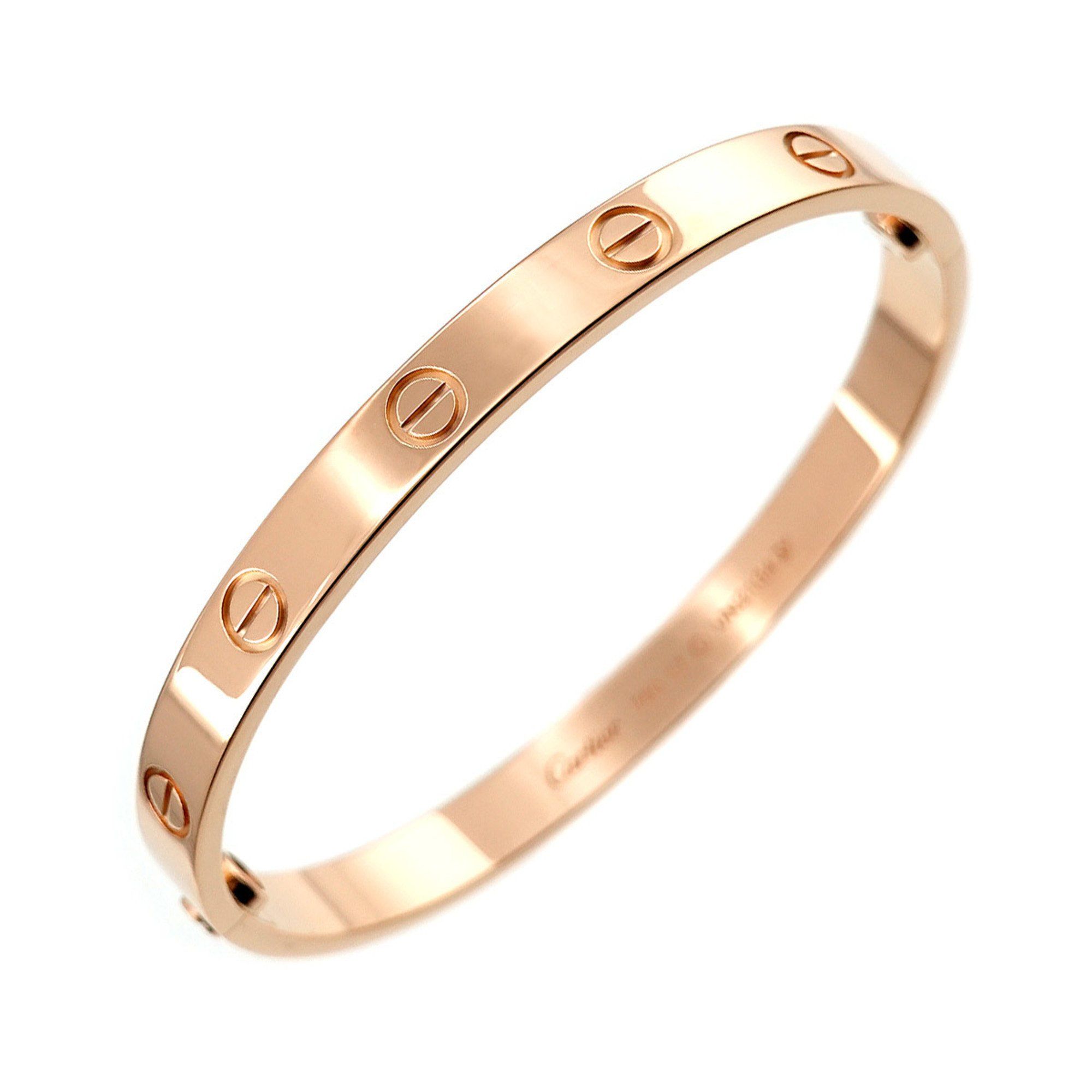 Cartier Love Bracelet #17 K18 PG Pink Gold 750 Bangle