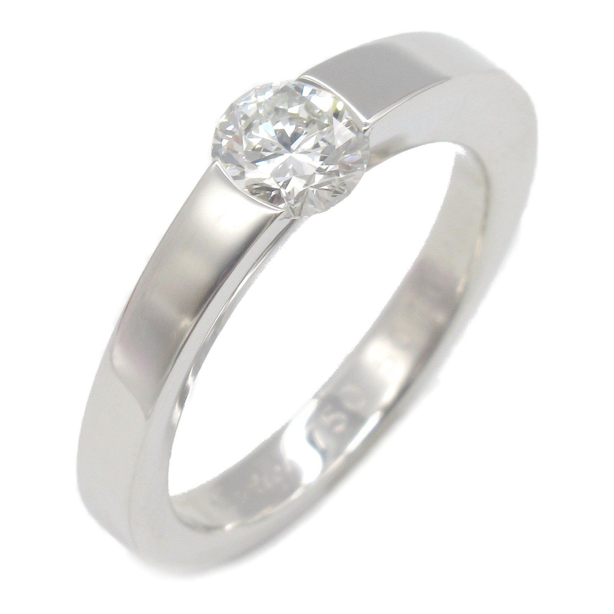 Cartier Date with Diamond Ring, 18KWG (White Gold), Diamond, Women's, Clear