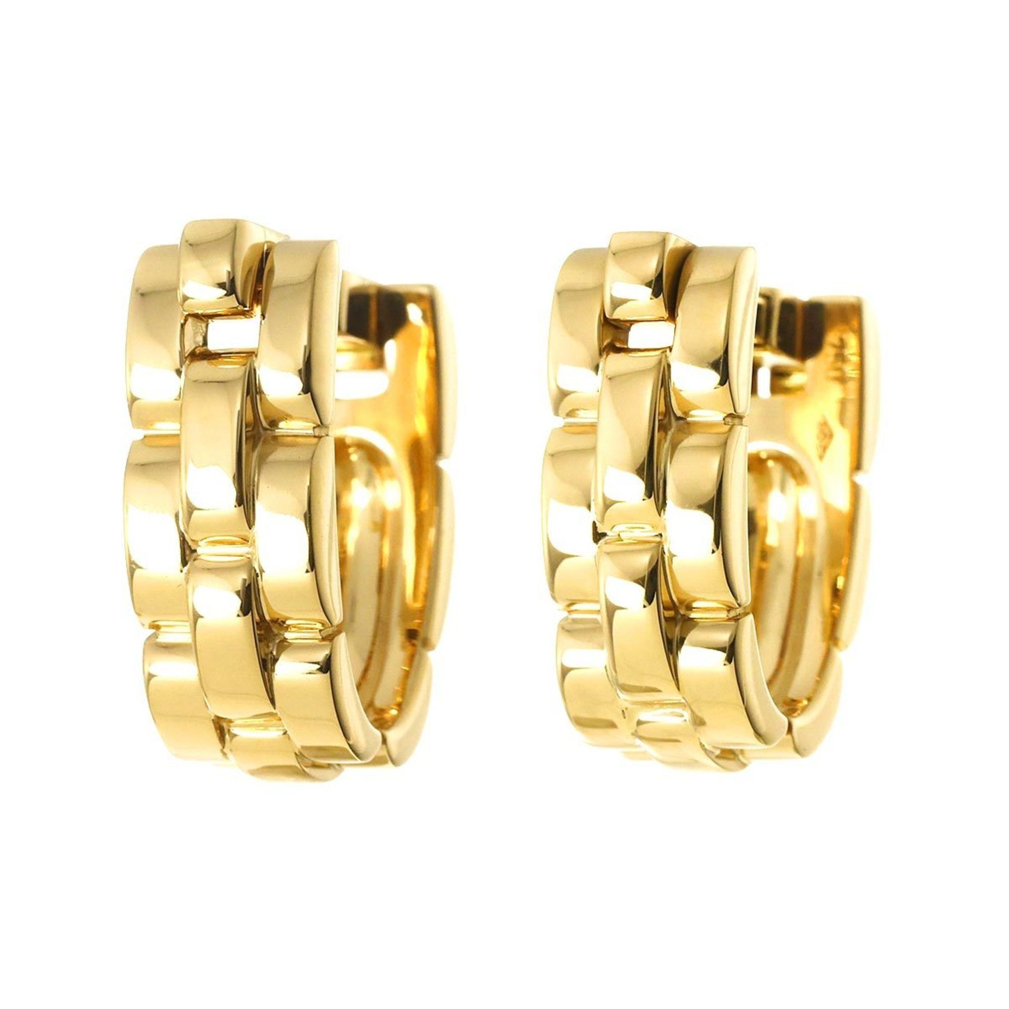 Cartier Panthere Cufflinks K18 YG Yellow Gold 750 Cuff links
