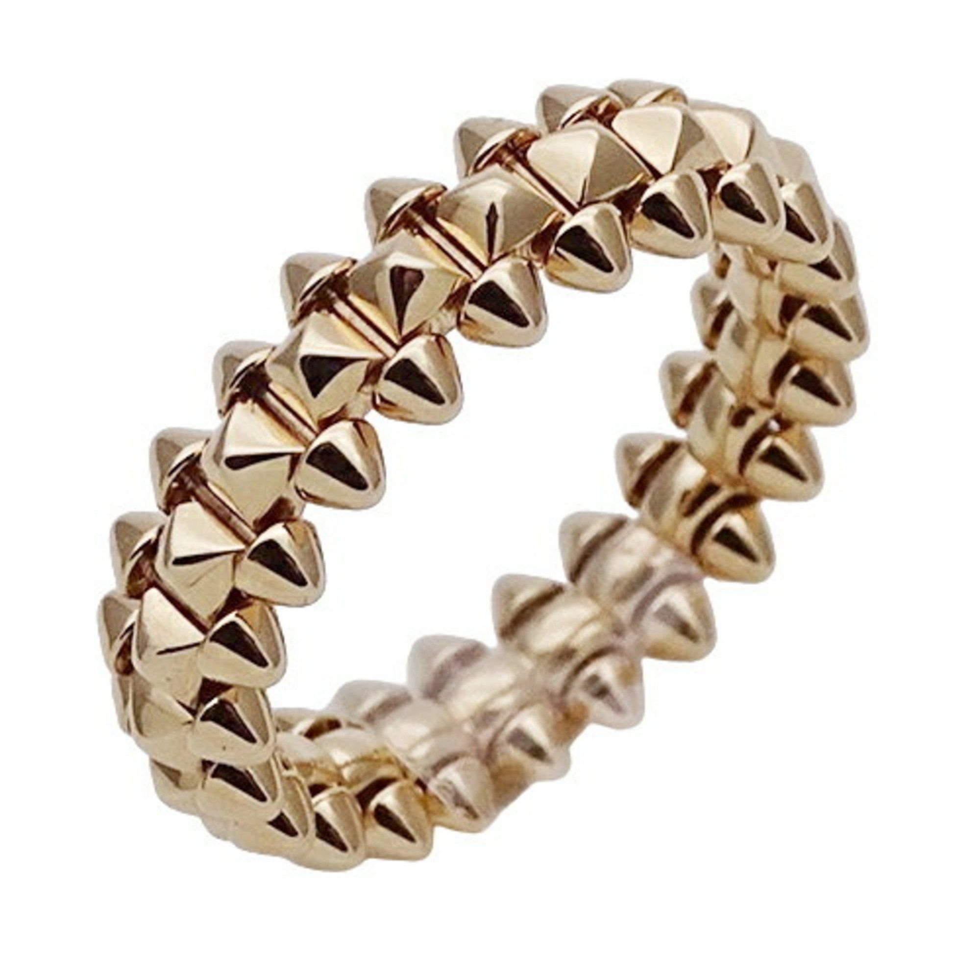 Cartier Ring for Men and Women, 750PG, Crash, SM, Pink Gold, #55, Approx. Size 15