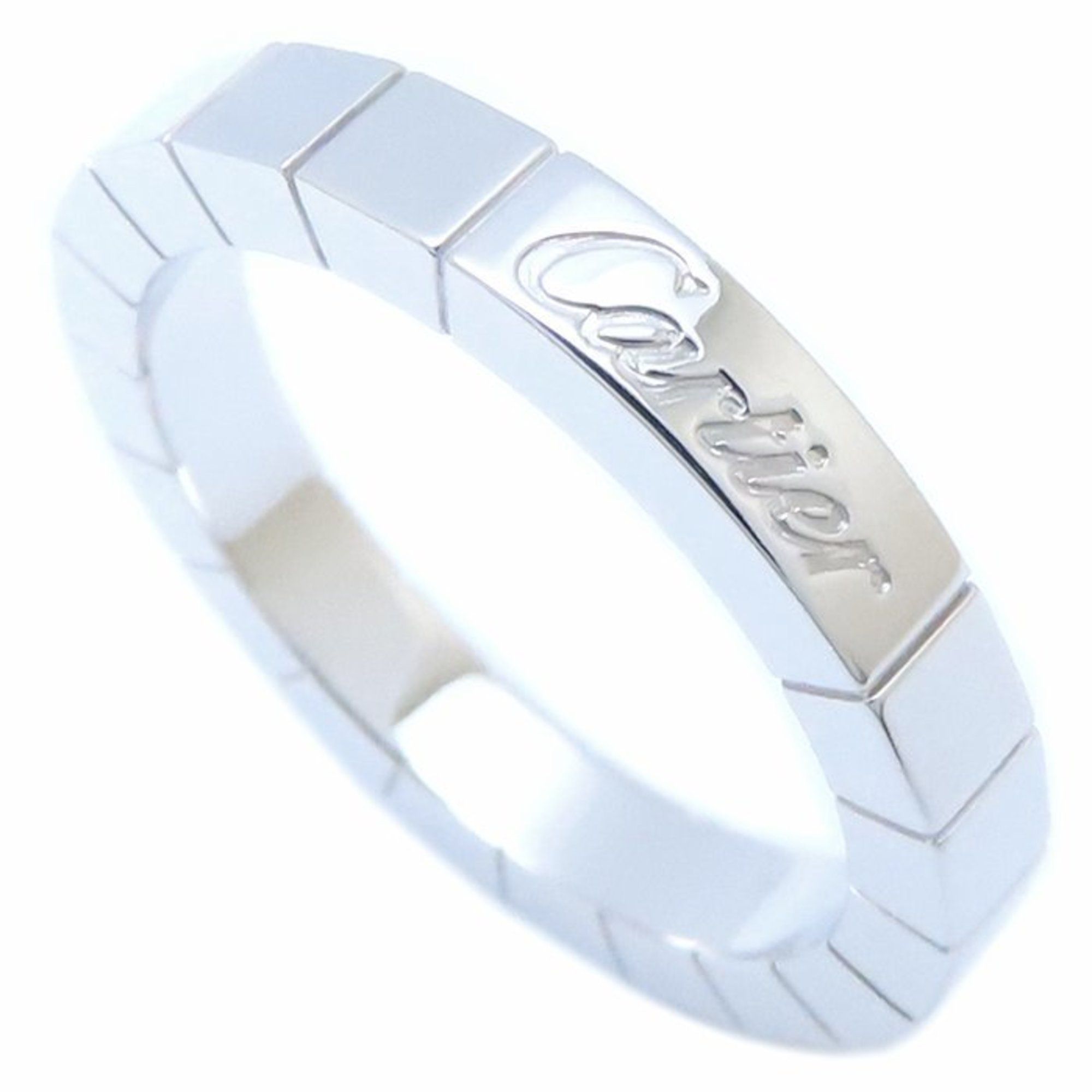 CARTIER Lanier Ring #51 K18WG White Gold 293576