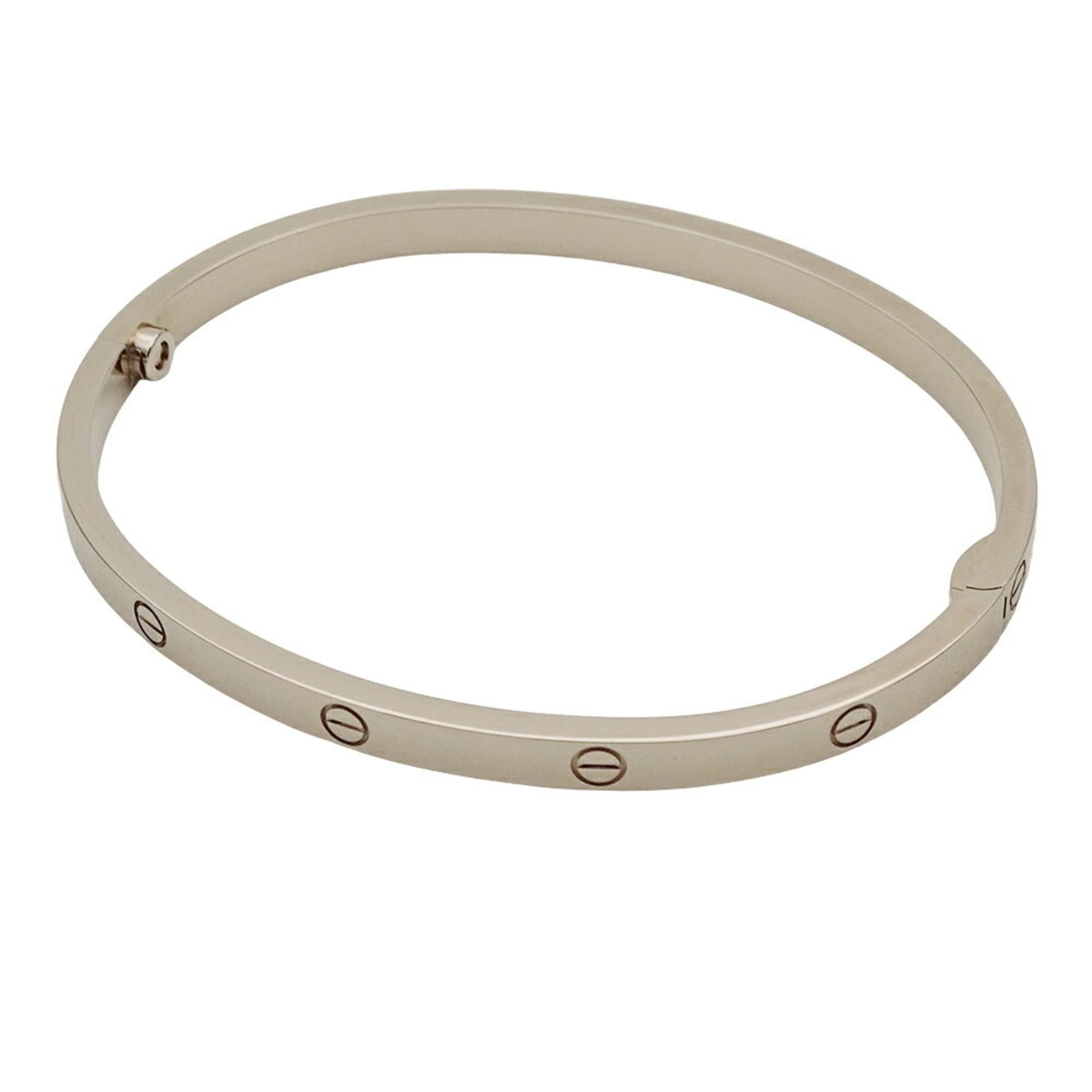 Cartier Bracelet for Women and Men, Bangle, 750WG, Love Bracelet, LOVE, SM, White Gold #16