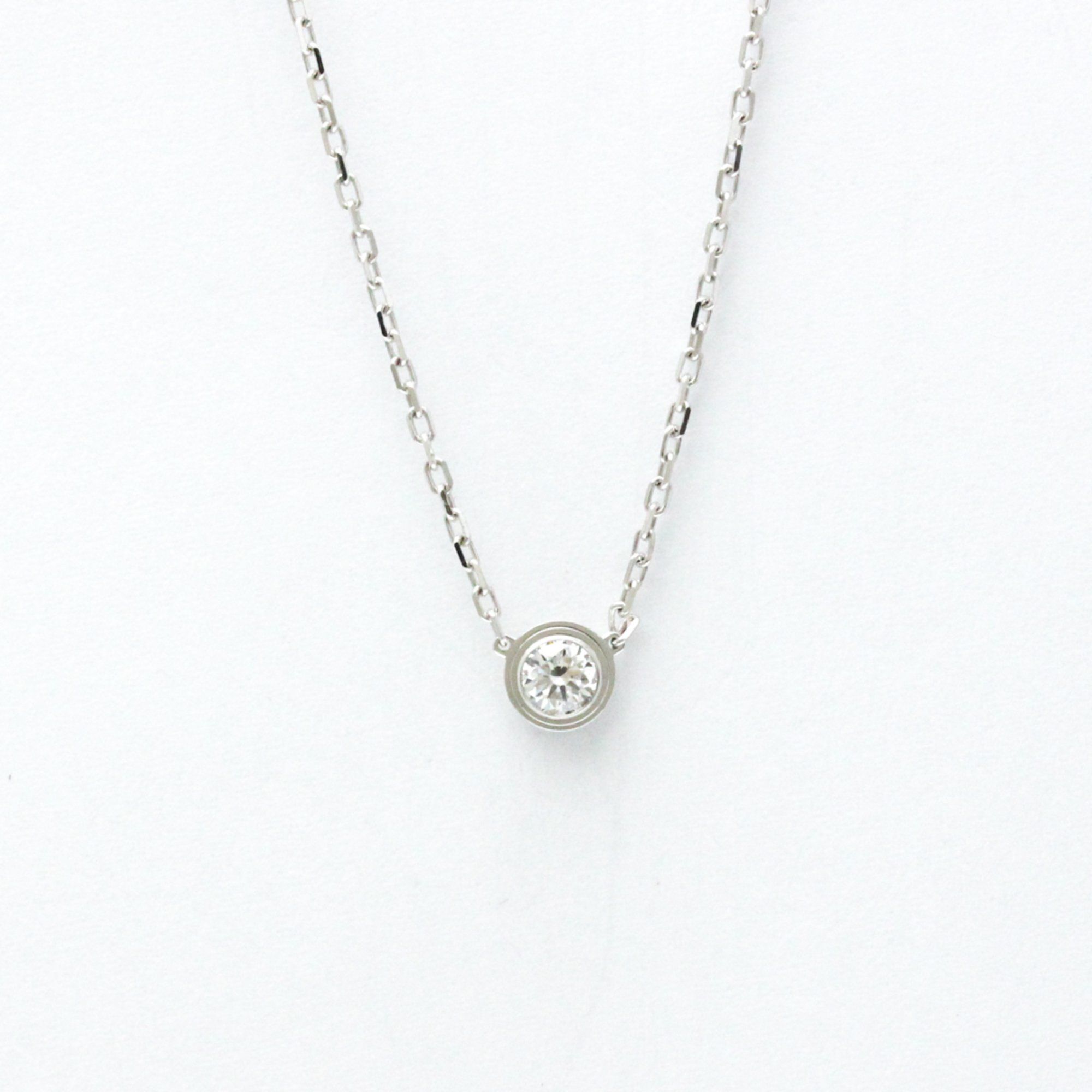 Cartier Diamants Légers De Cartier B7215400 White Gold (18K) Diamond Men,Women Fashion Pendant Neckl