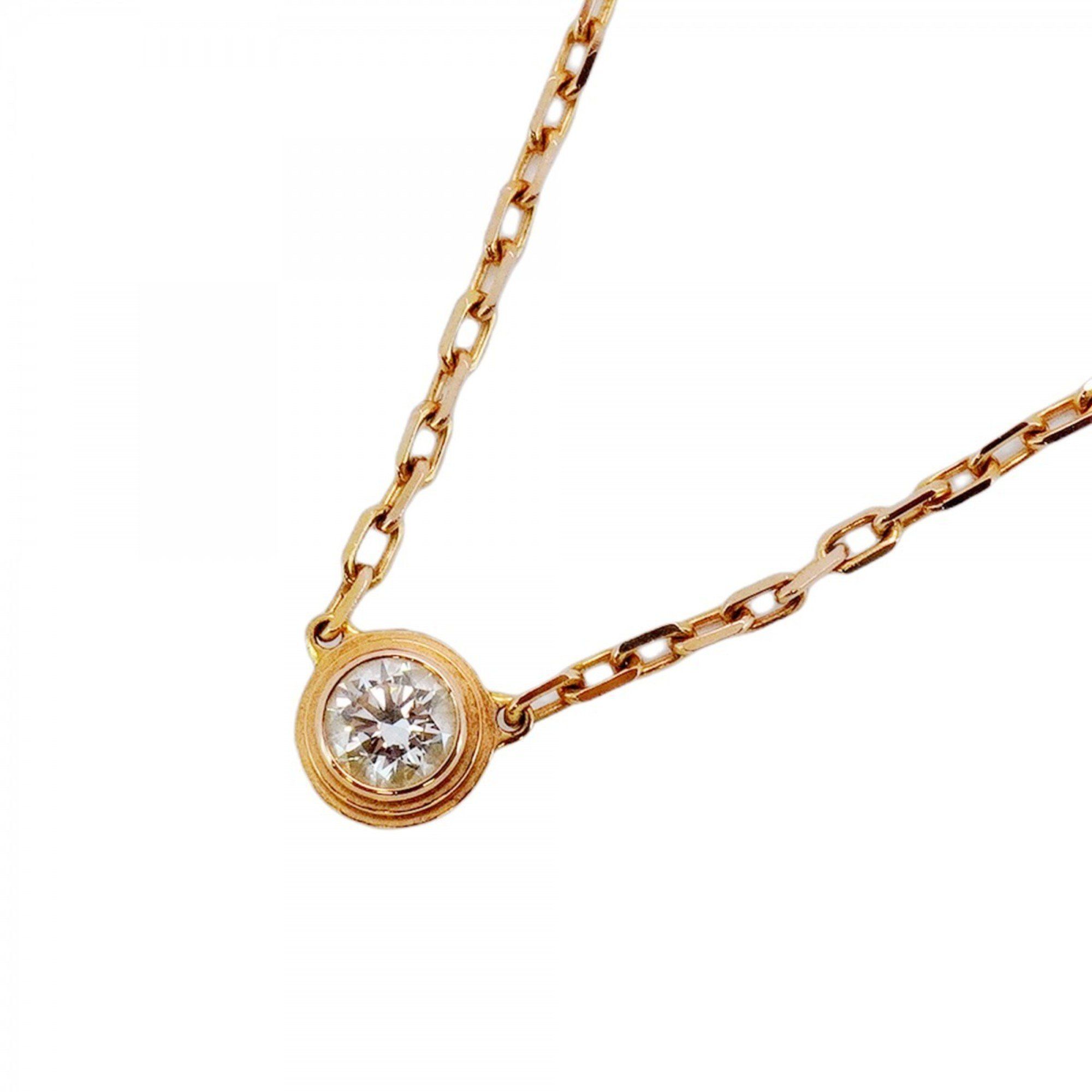 Cartier Necklace Amour SM 1PD 18KPG Pink Gold Diamond Ladies