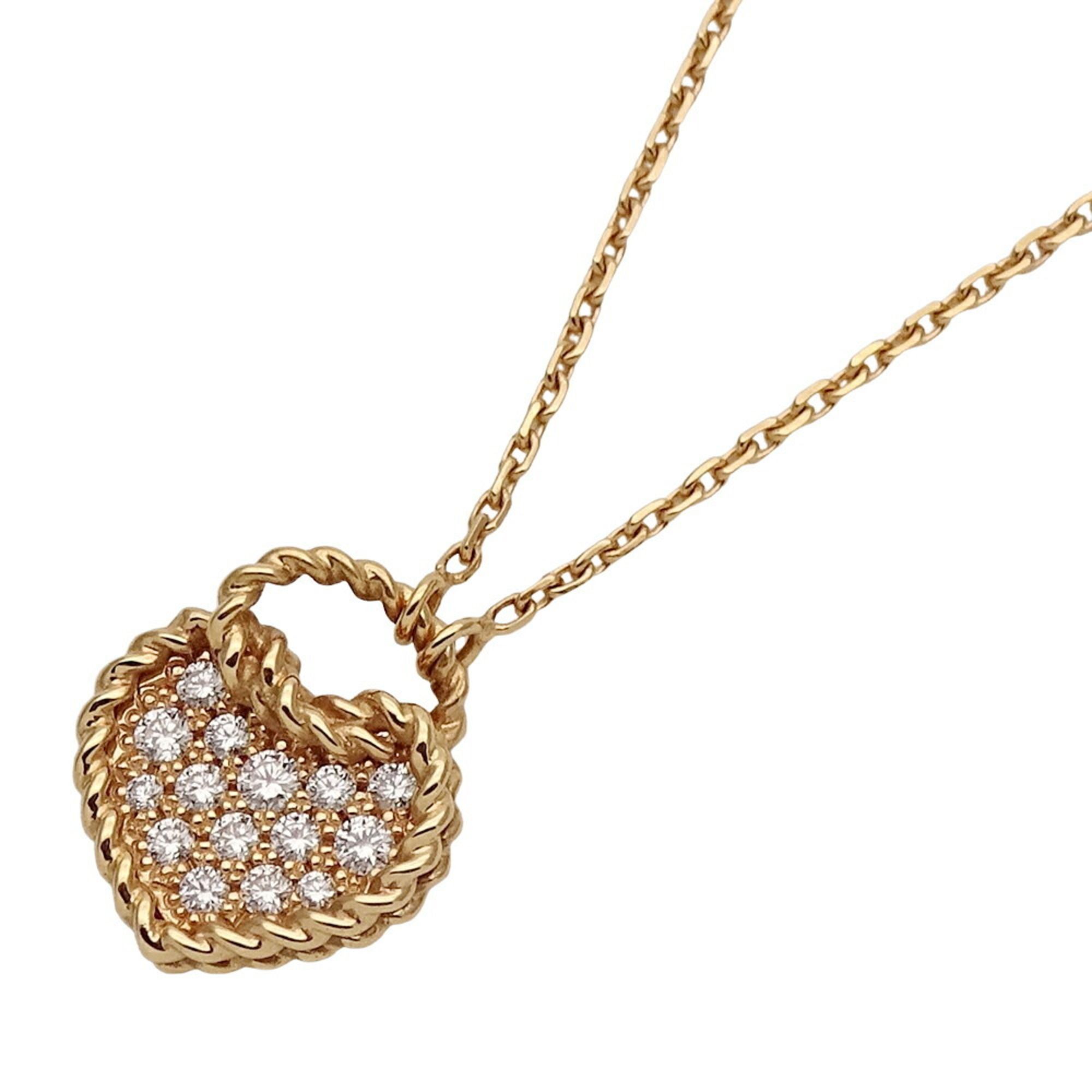 Cartier Necklace for Women, 750PG Diamond Torta Heart Pink Gold