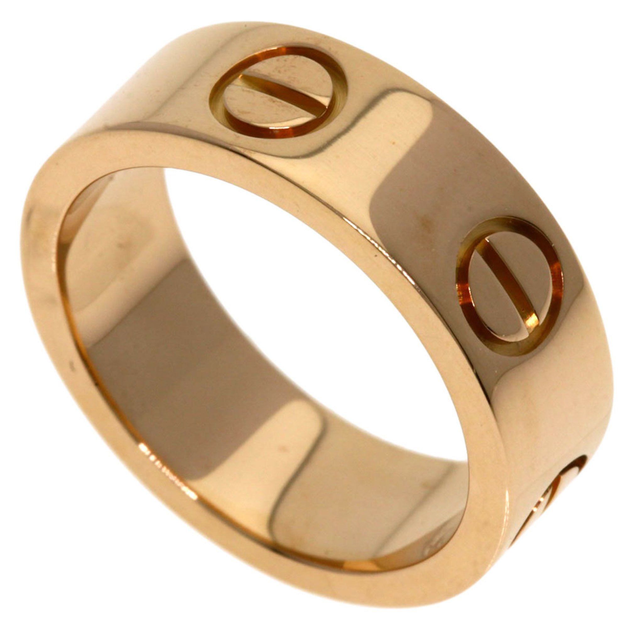 Cartier Love Ring #45 18K Pink Gold Women's CARTIER