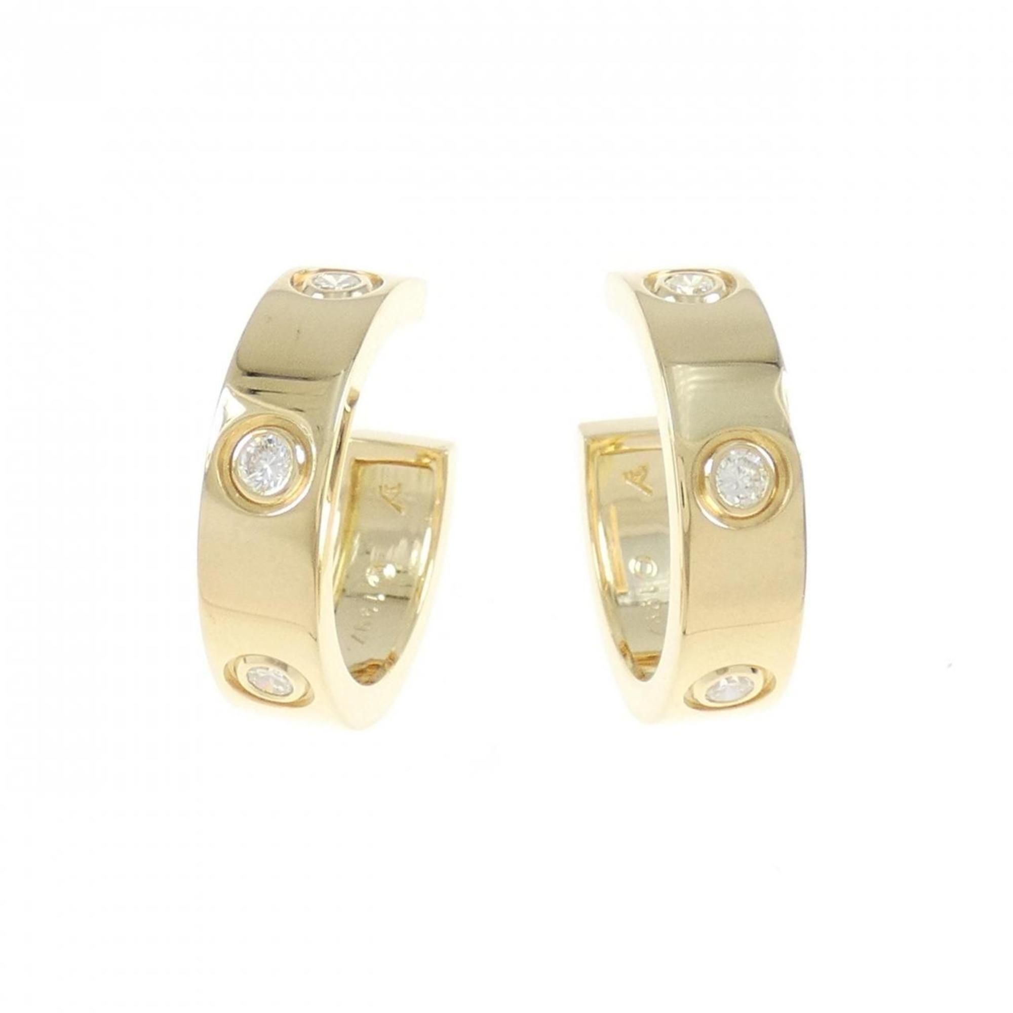 Cartier Love Earrings Full Diamond