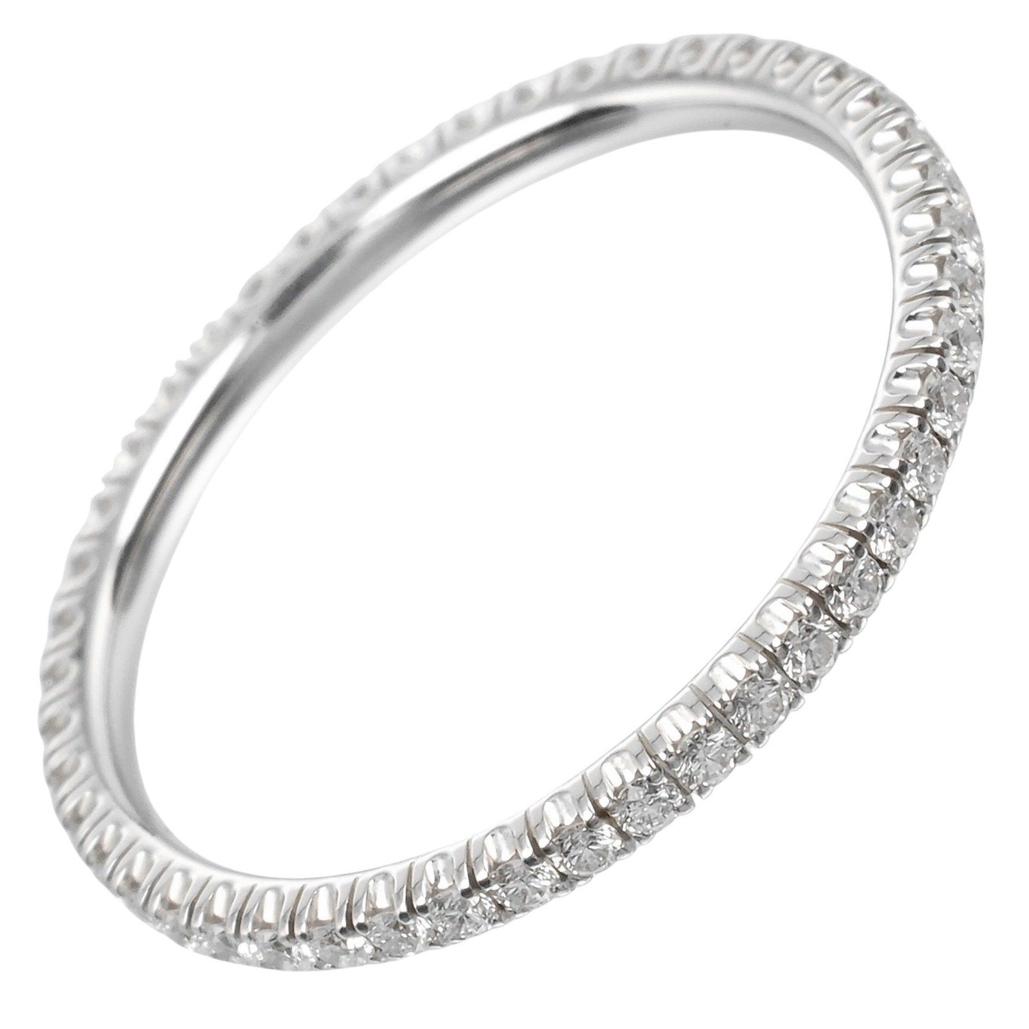 Cartier Ethancel Full Eternity Ring, Size 7.5, K18WG, White Gold, Diamonds, Approx. 1.1g
