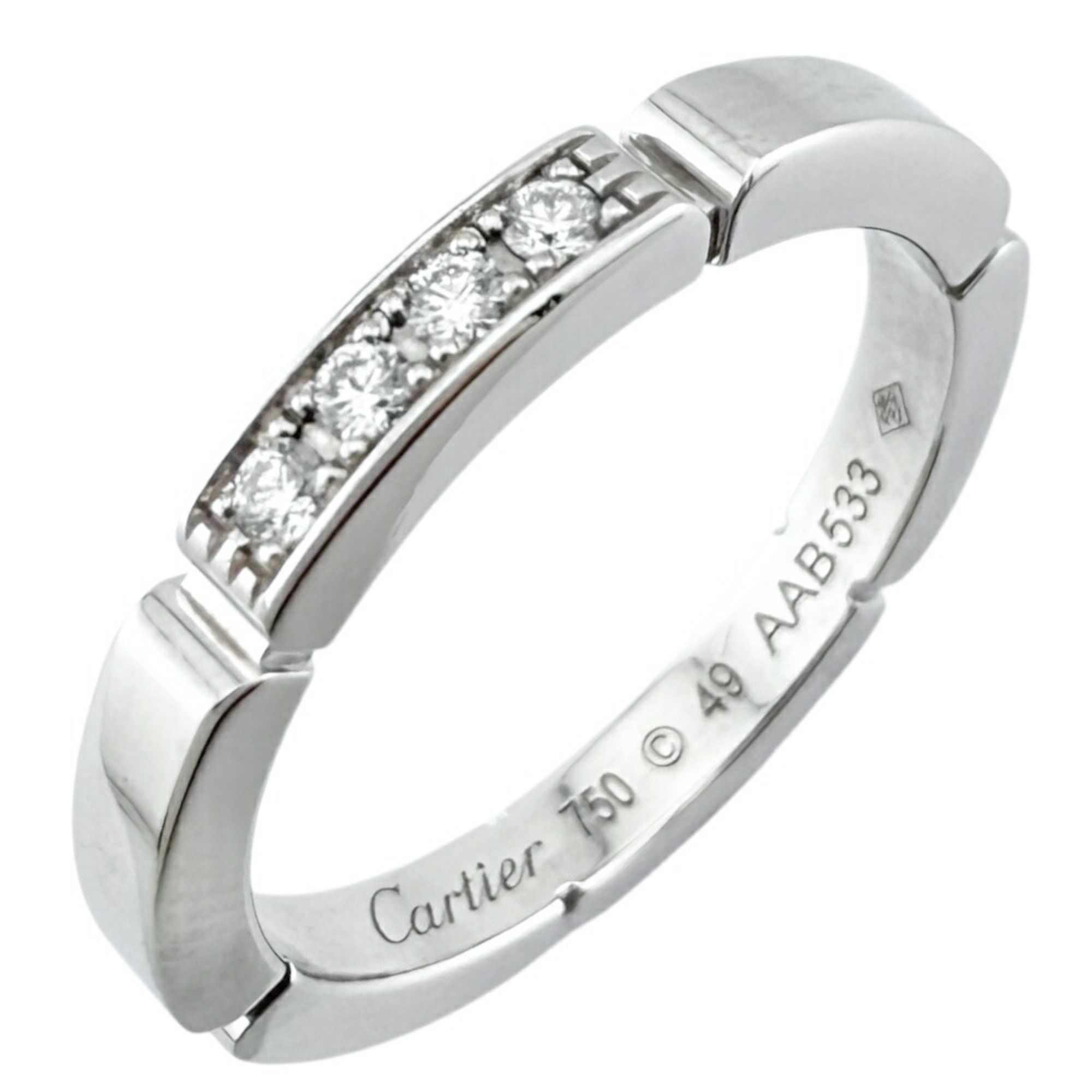 Cartier Maillon Panthere Ring, Size 9, 18K, Diamond, Women's, CARTIER