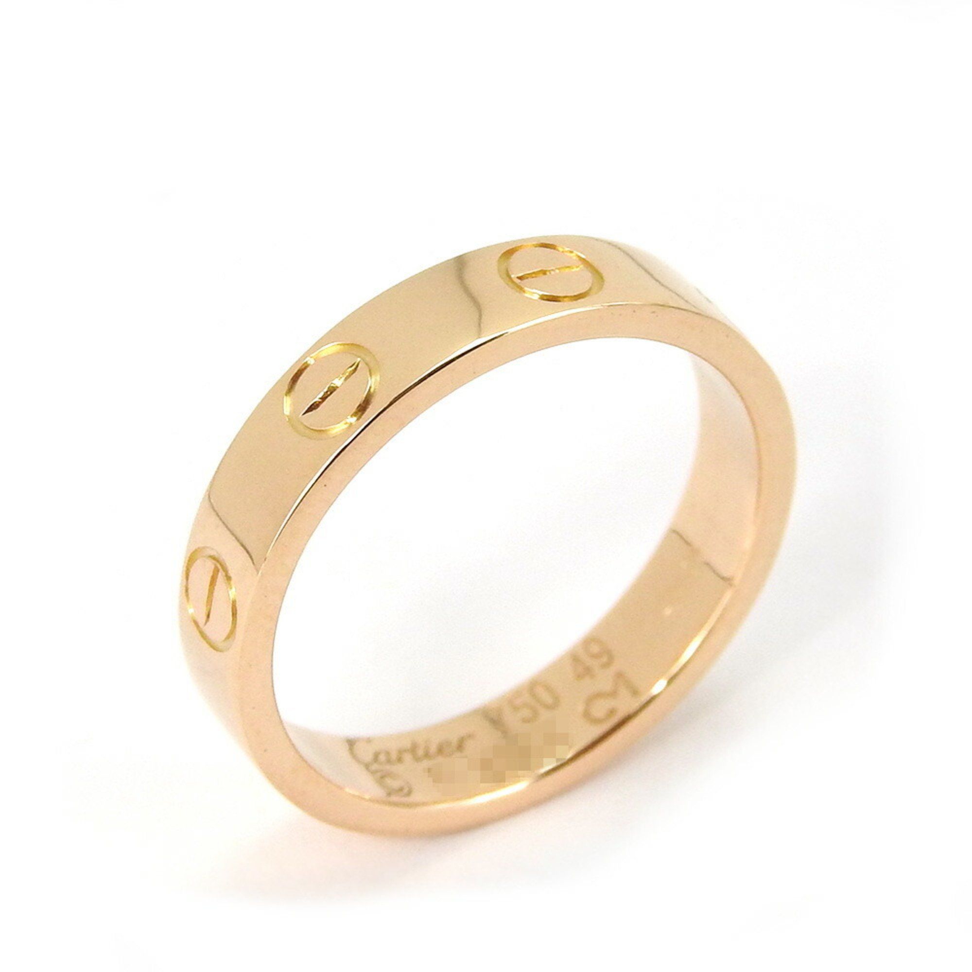 Cartier Ring Love No. 49 Daily Size 9 Au750 K18 PG Pink Gold Approx. 3.4g Accessories Women's love r