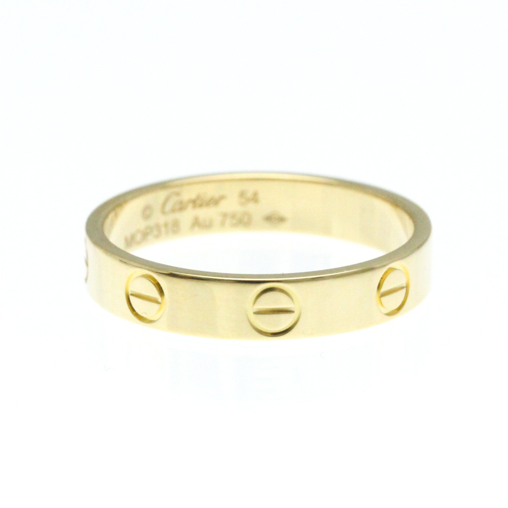 Cartier Mini Love Ring Yellow Gold (18K) Fashion No Stone Band Ring Gold