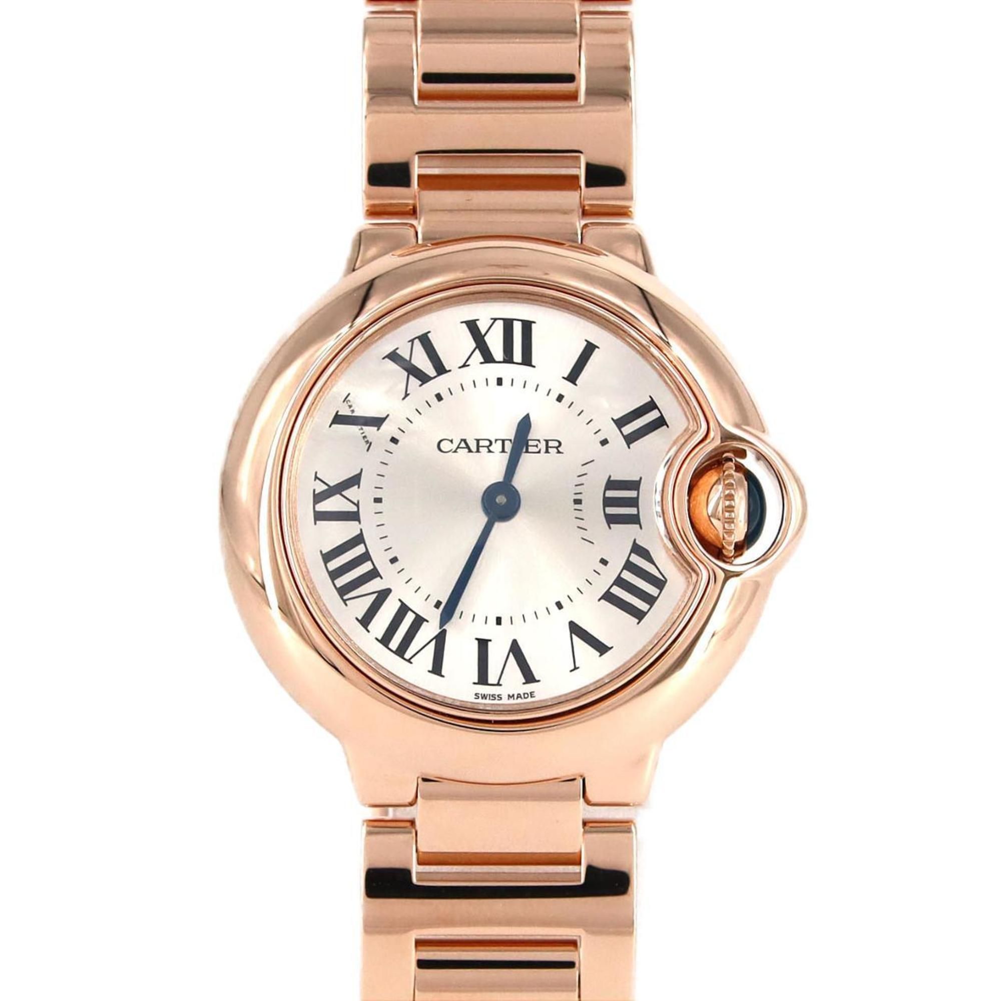 Cartier Ballon Bleu SM PG W69002Z2 PG/RG Wristwatch Quartz