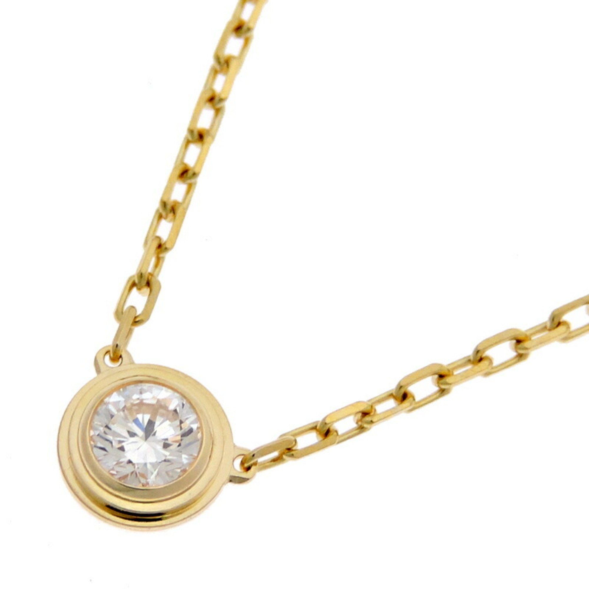 Cartier D'Amour Large Model Diamond Women's Necklace B7215500 750 Yellow Gold